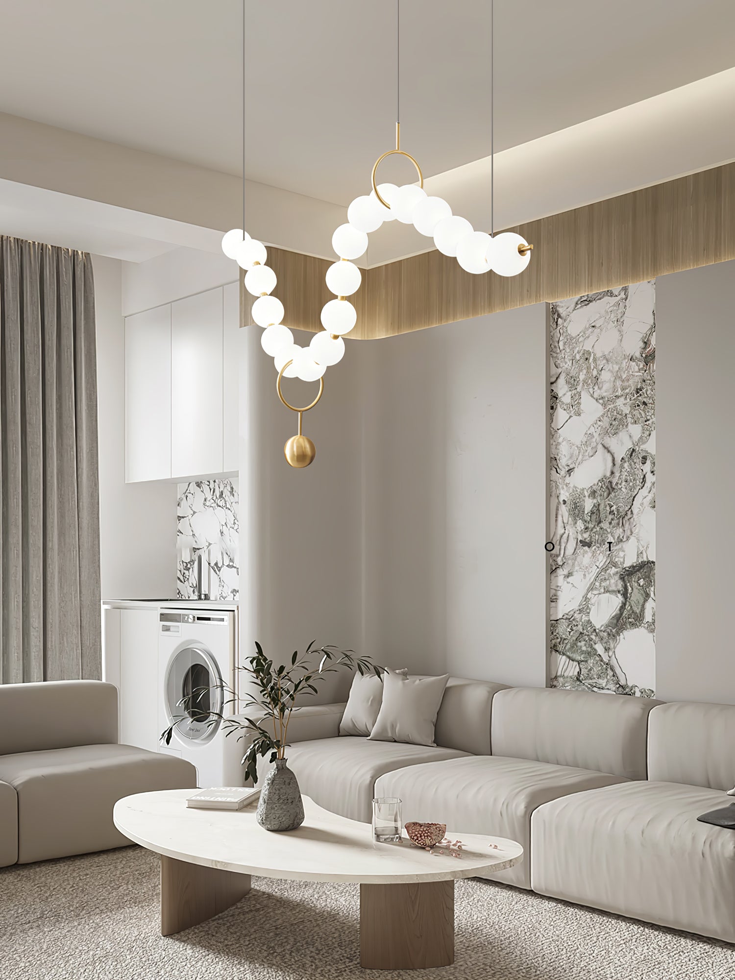 Lustra Pendant Lamp Necklace Glass - Letslighting