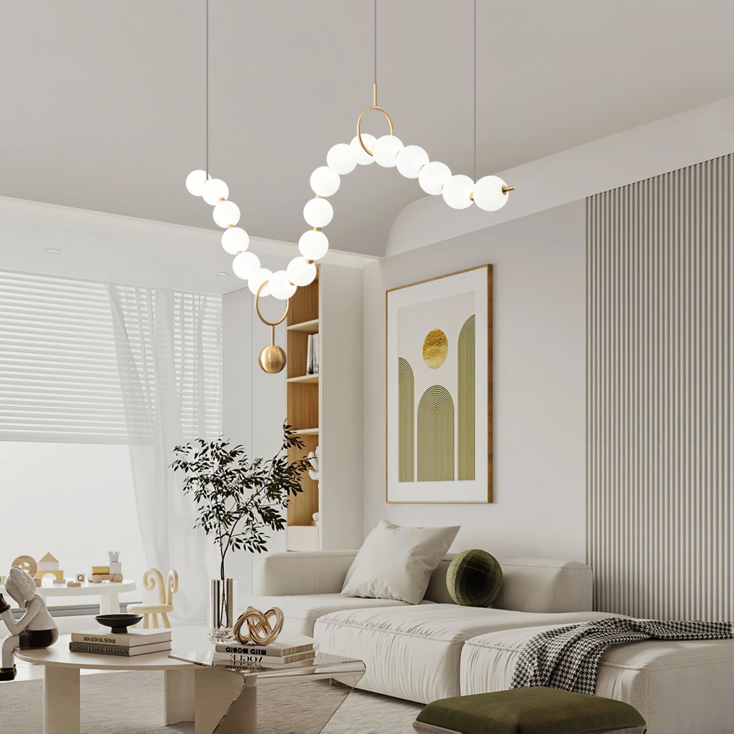Lustra Pendant Lamp Necklace Glass - Letslighting