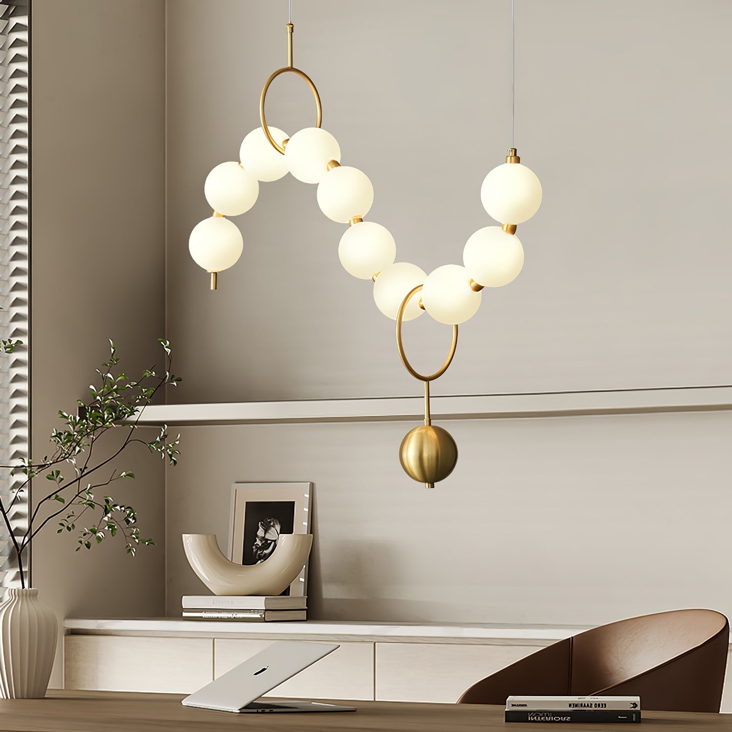 Lustra Pendant Lamp Necklace Glass - Letslighting