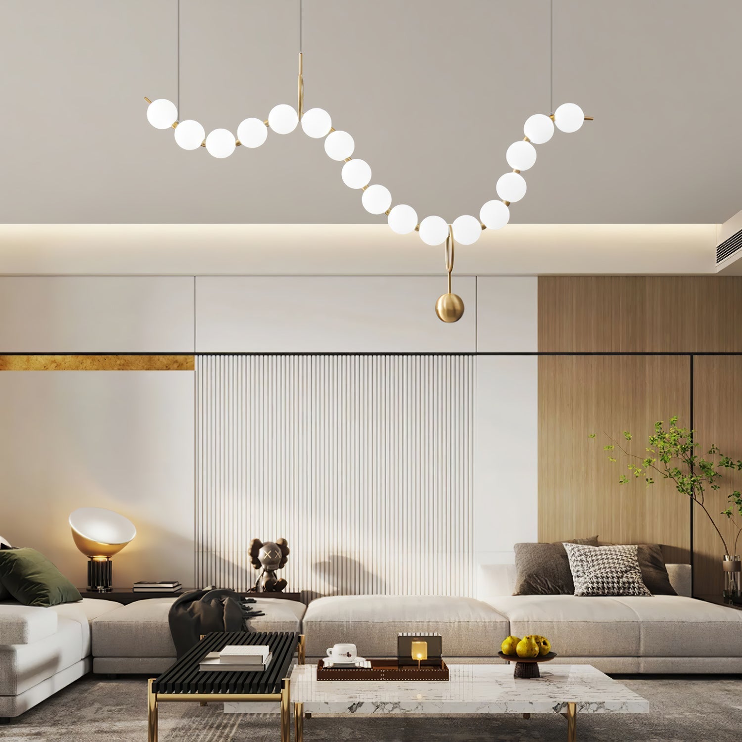 Lustra Pendant Lamp Necklace Glass - Letslighting