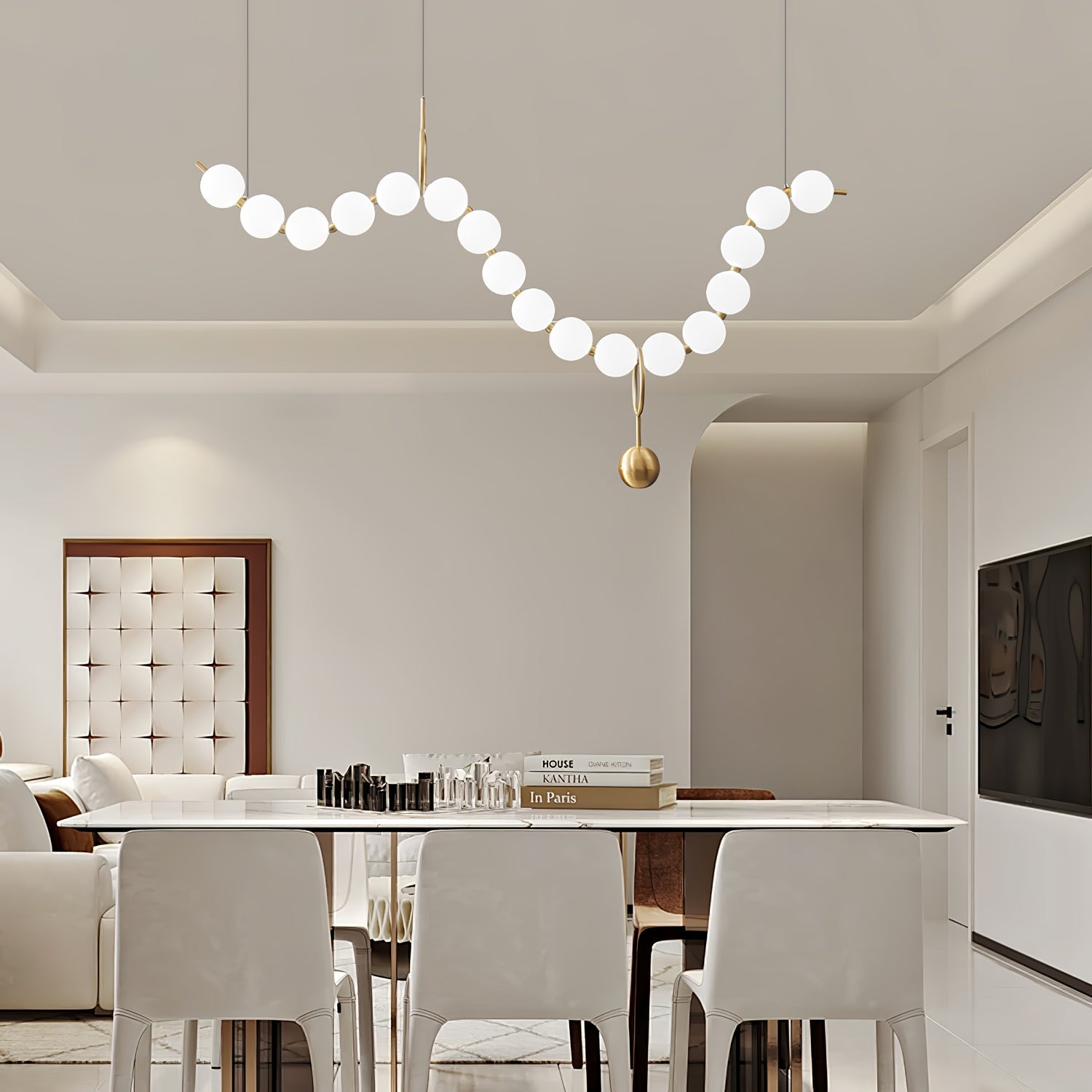 Lustra Pendant Lamp Necklace Glass - Letslighting