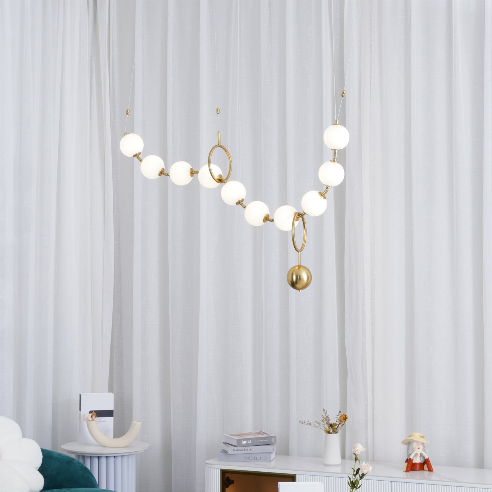 Lustra Pendant Lamp Necklace Glass - Letslighting