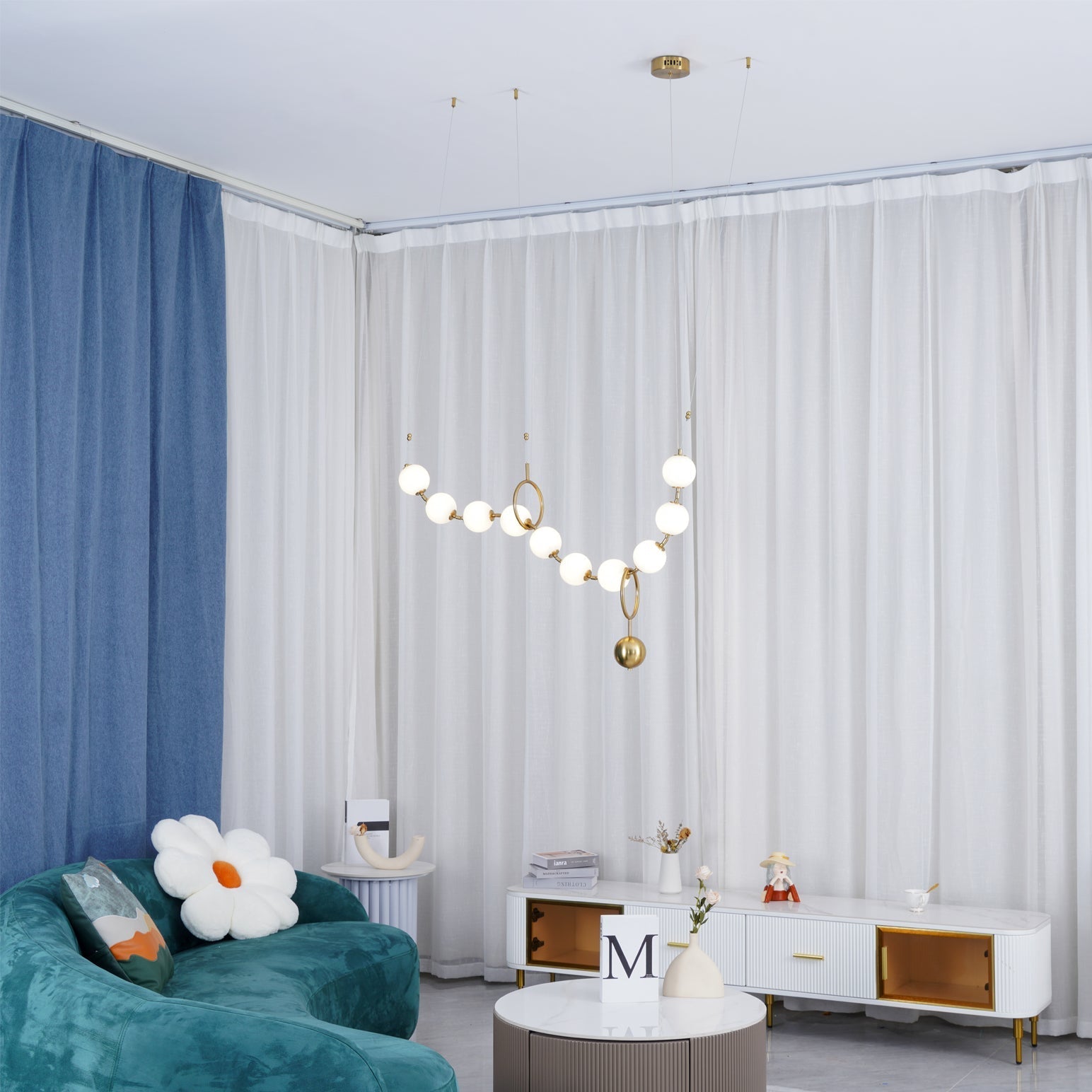 Lustra Pendant Lamp Necklace Glass - Letslighting