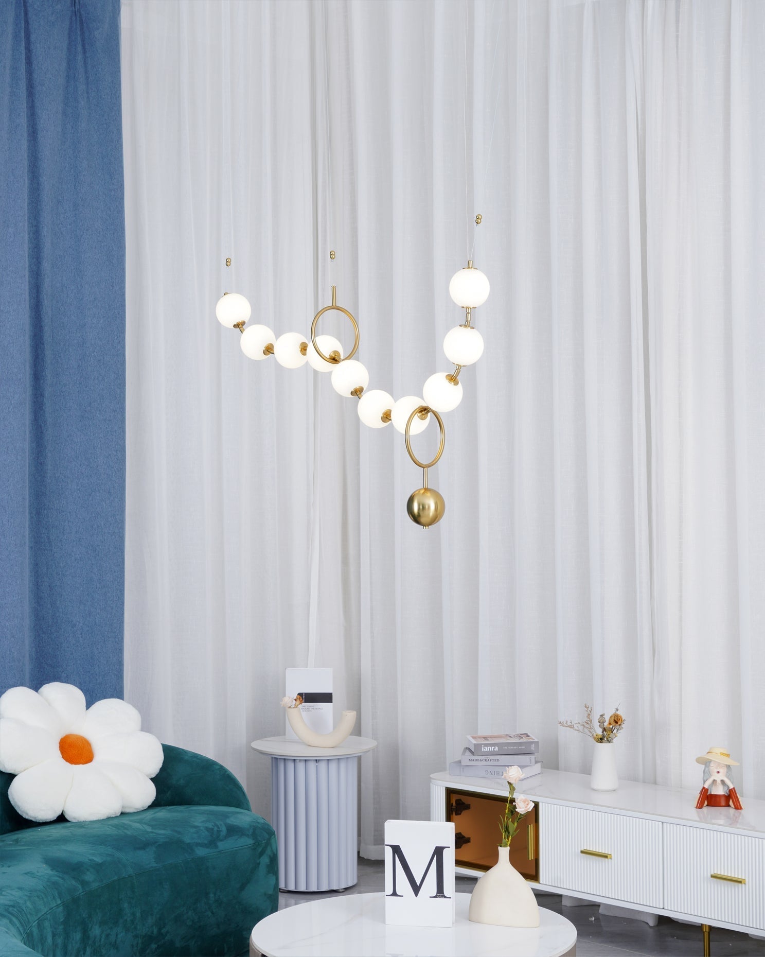 Lustra Pendant Lamp Necklace Glass - Letslighting