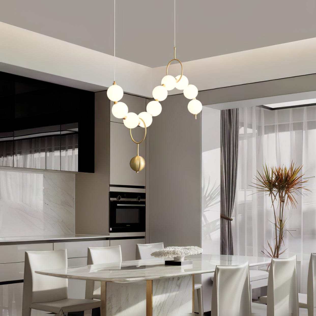Lustra Pendant Lamp Necklace Glass - Letslighting