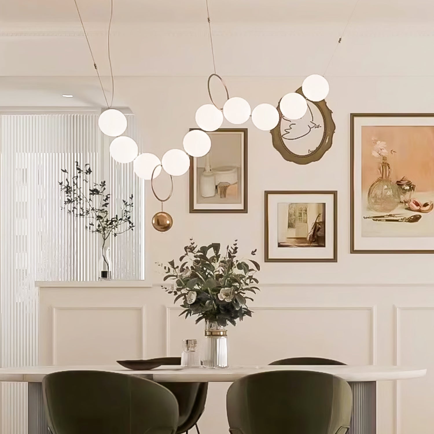 Lustra Pendant Lamp Necklace Glass - Letslighting