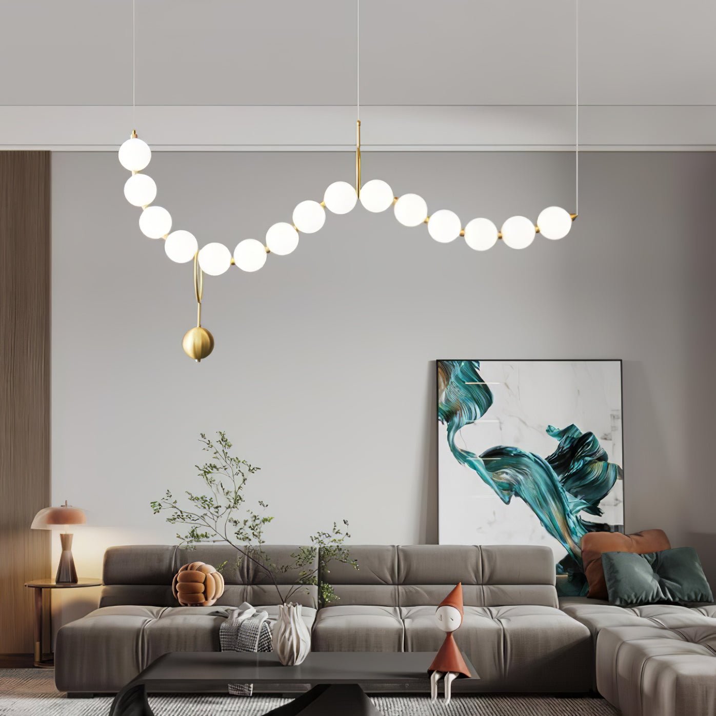 Lustra Pendant Lamp Necklace Glass - Letslighting