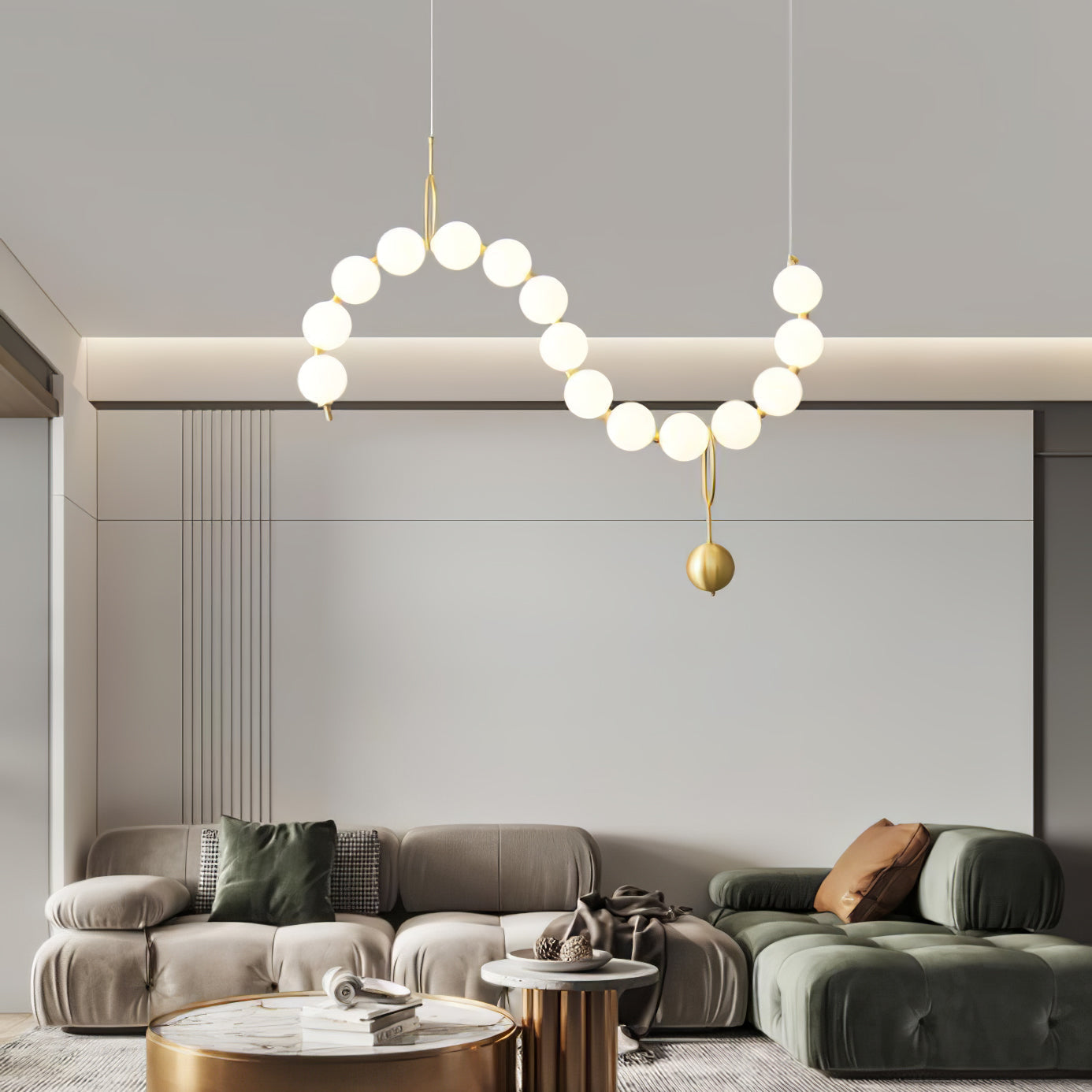 Lustra Pendant Lamp Necklace Glass - Letslighting