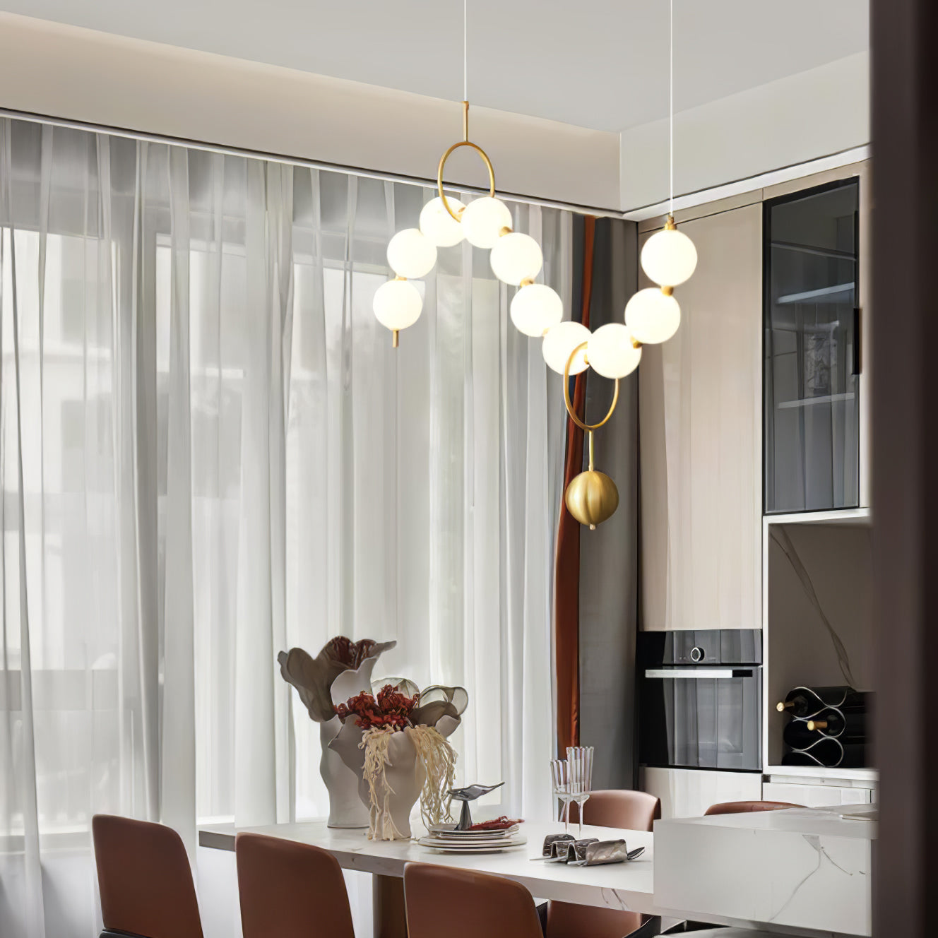 Lustra Pendant Lamp Necklace Glass - Letslighting
