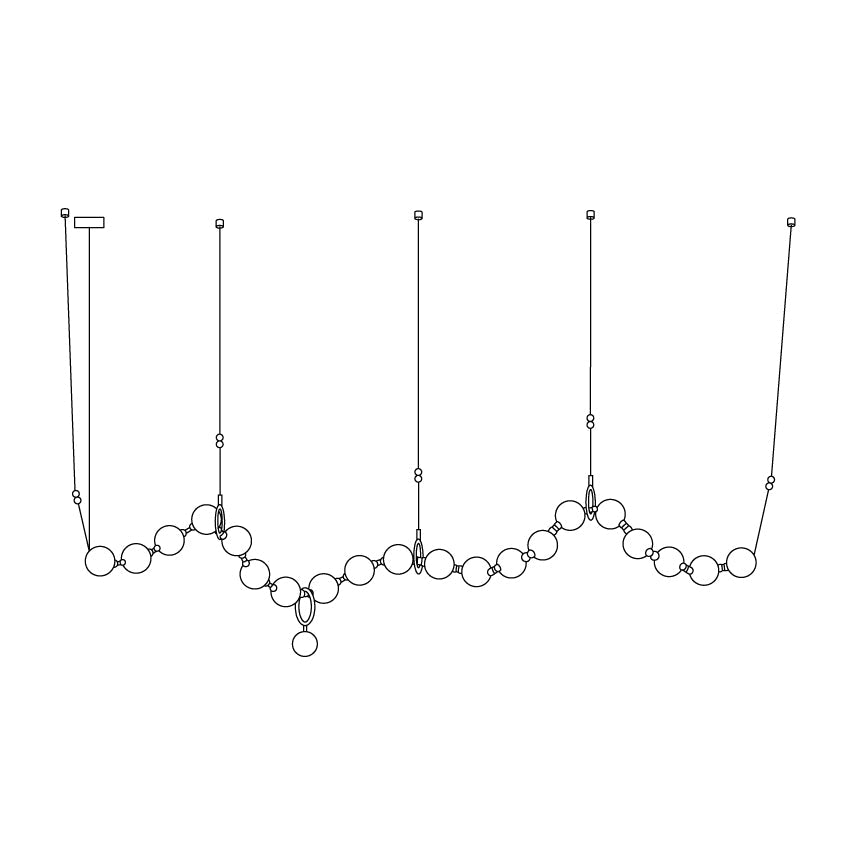 Lustra Pendant Lamp Necklace Glass - Letslighting
