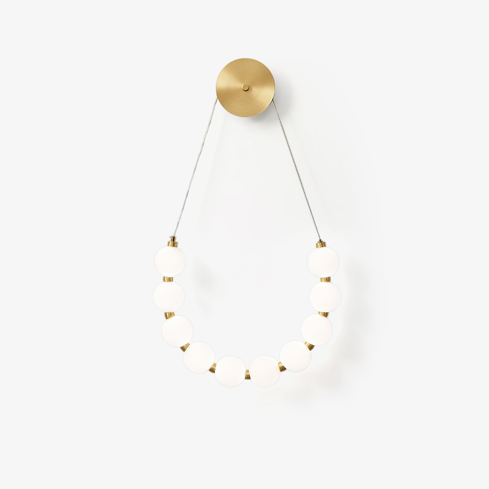 Ilirel Art Necklace Loop Brass Wall Lamp - Letslighting