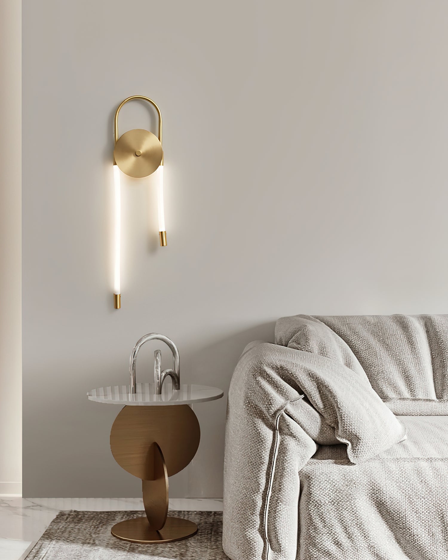 Ilirel Art Necklace Loop Brass Wall Lamp - Letslighting