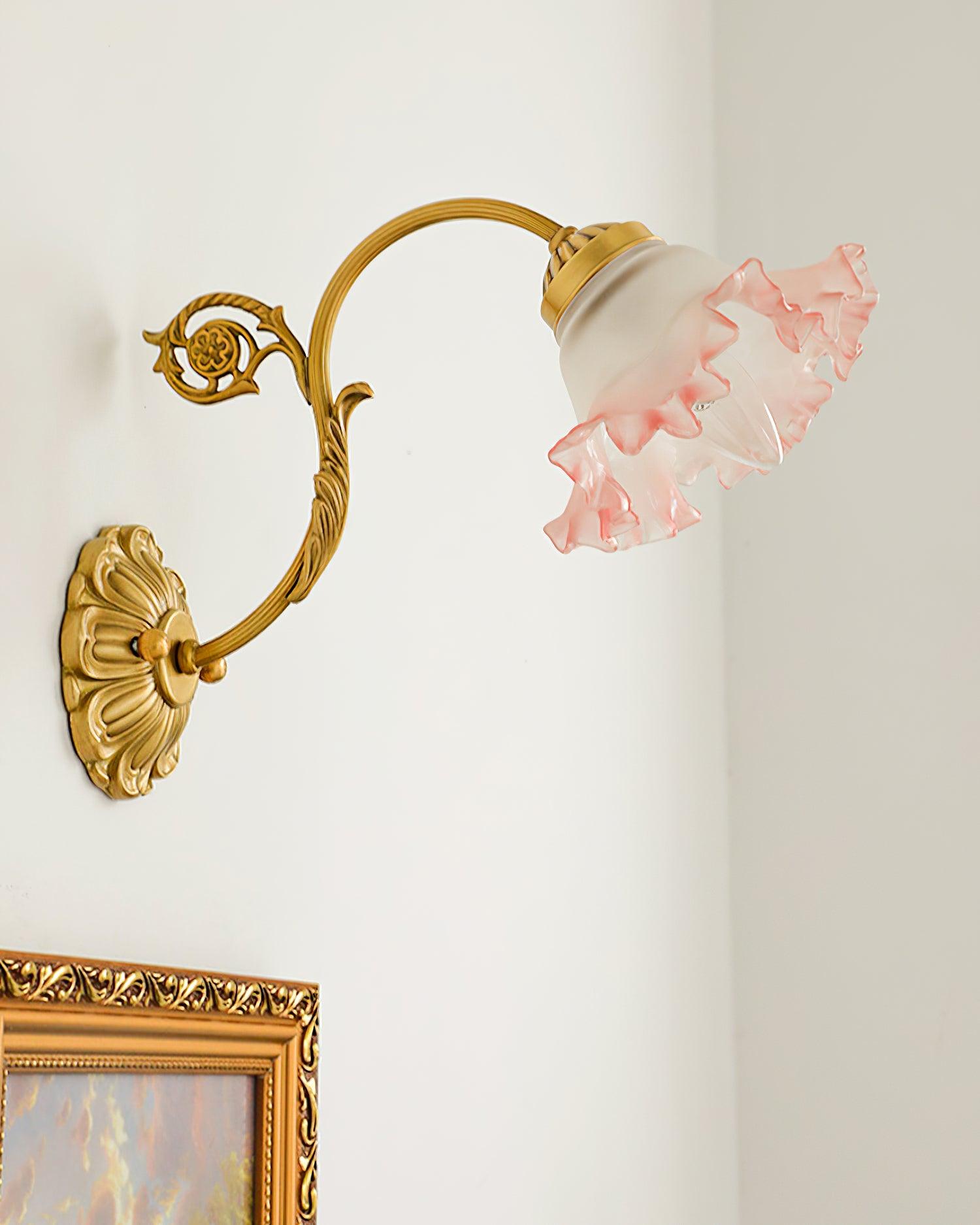 Neiman Wall Lamp Pink Ruffle - Letslighting