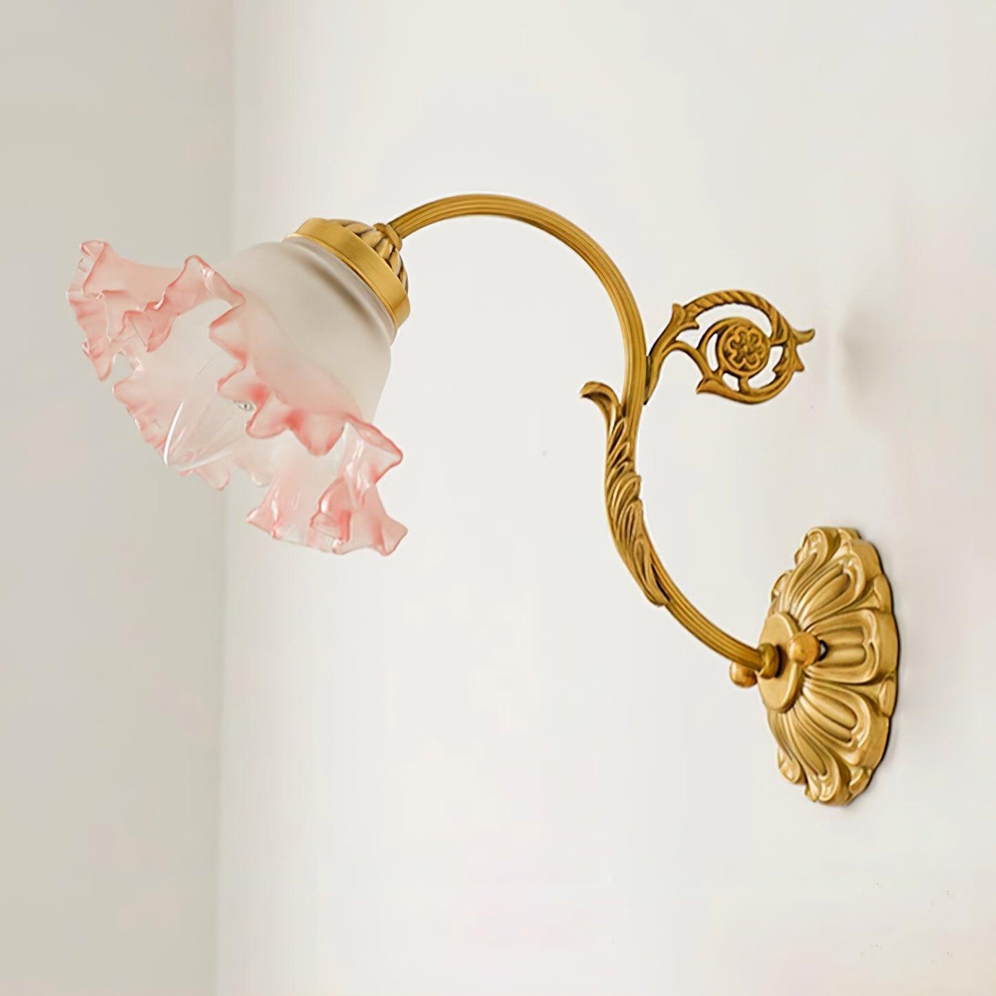 Neiman Wall Lamp Pink Ruffle - Letslighting