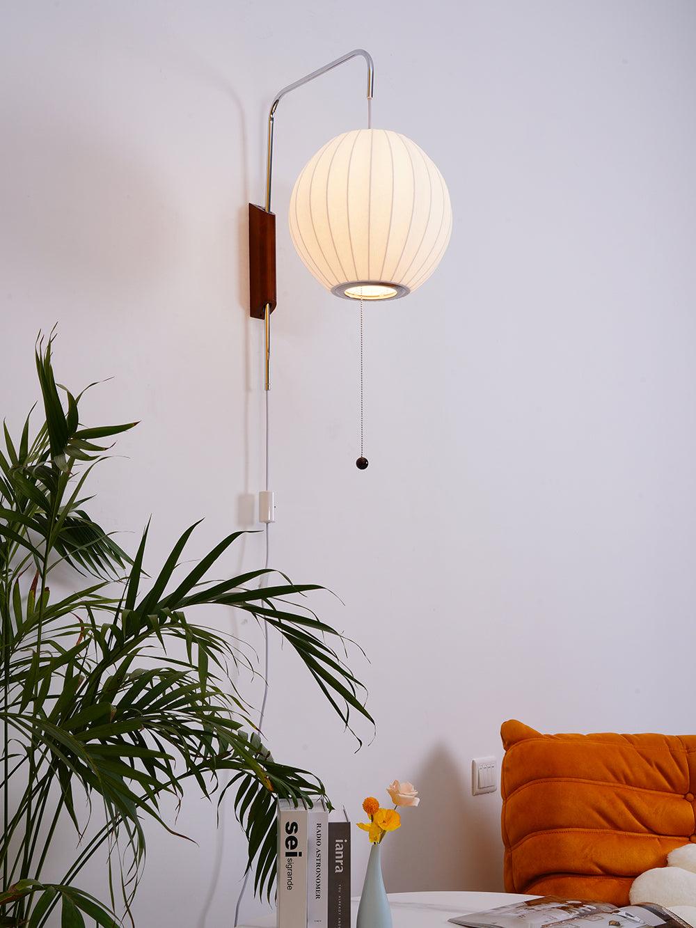 Lustra Wall Sconce Walnut Ball - Letslighting