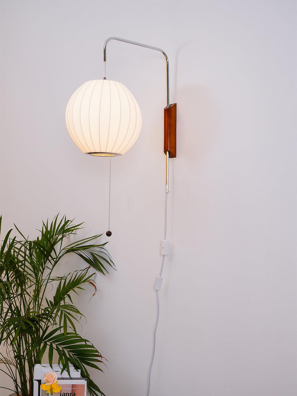 Lustra Wall Sconce Walnut Ball - Letslighting