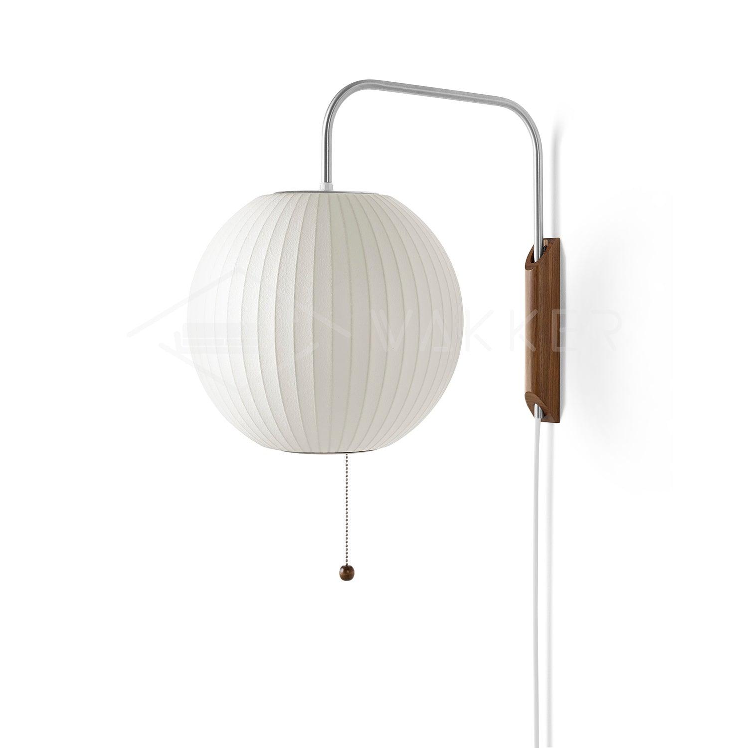 Lustra Wall Sconce Walnut Ball - Letslighting