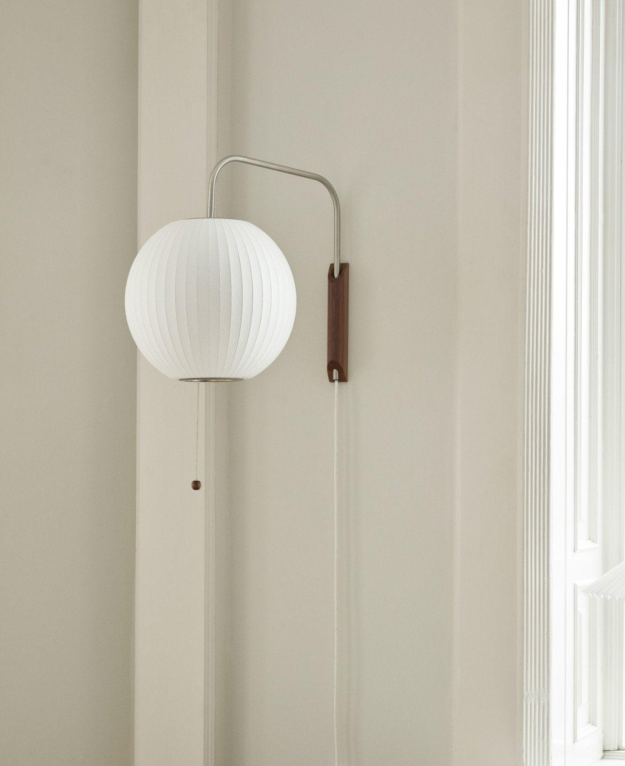 Lustra Wall Sconce Walnut Ball - Letslighting