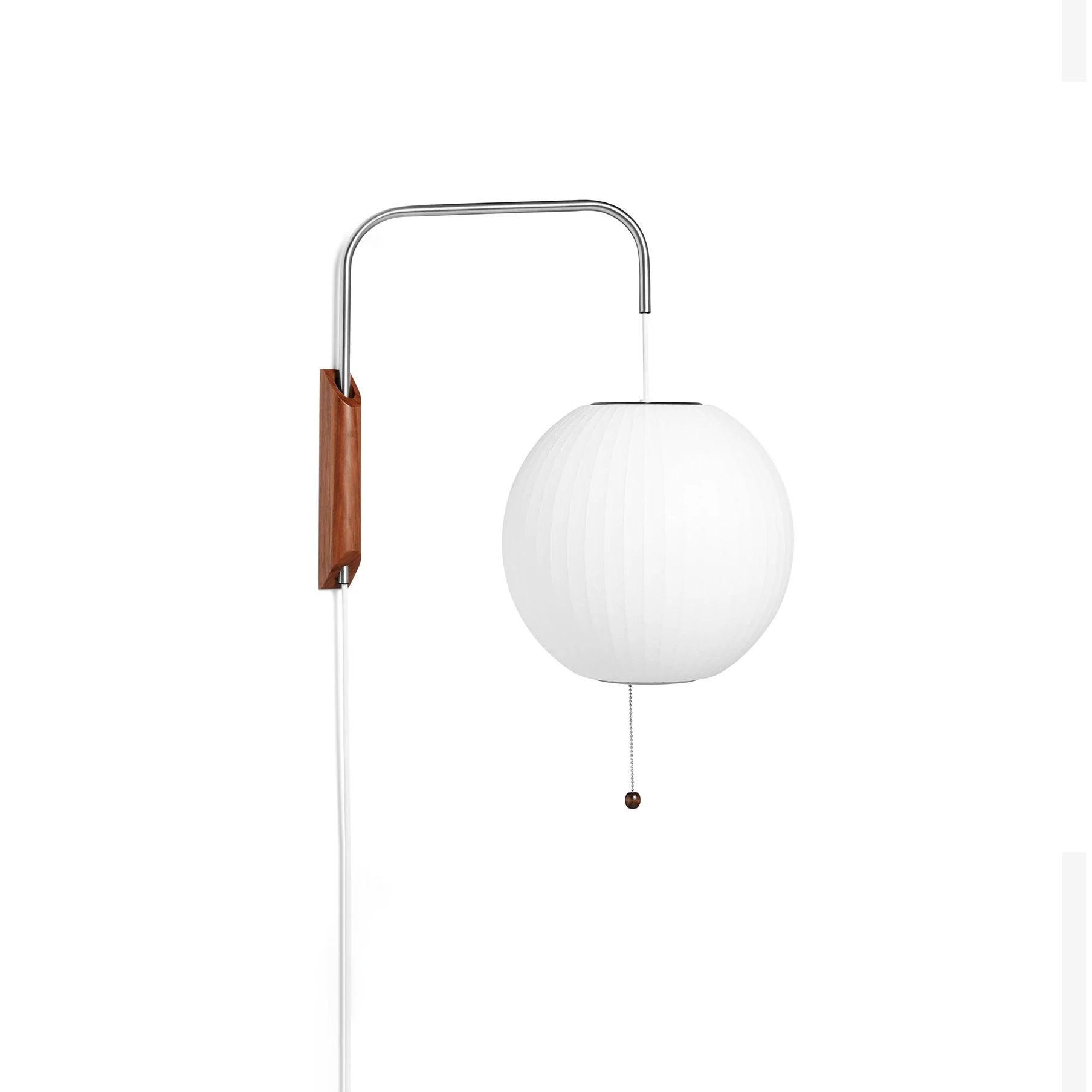 Lustra Wall Sconce Walnut Ball - Letslighting