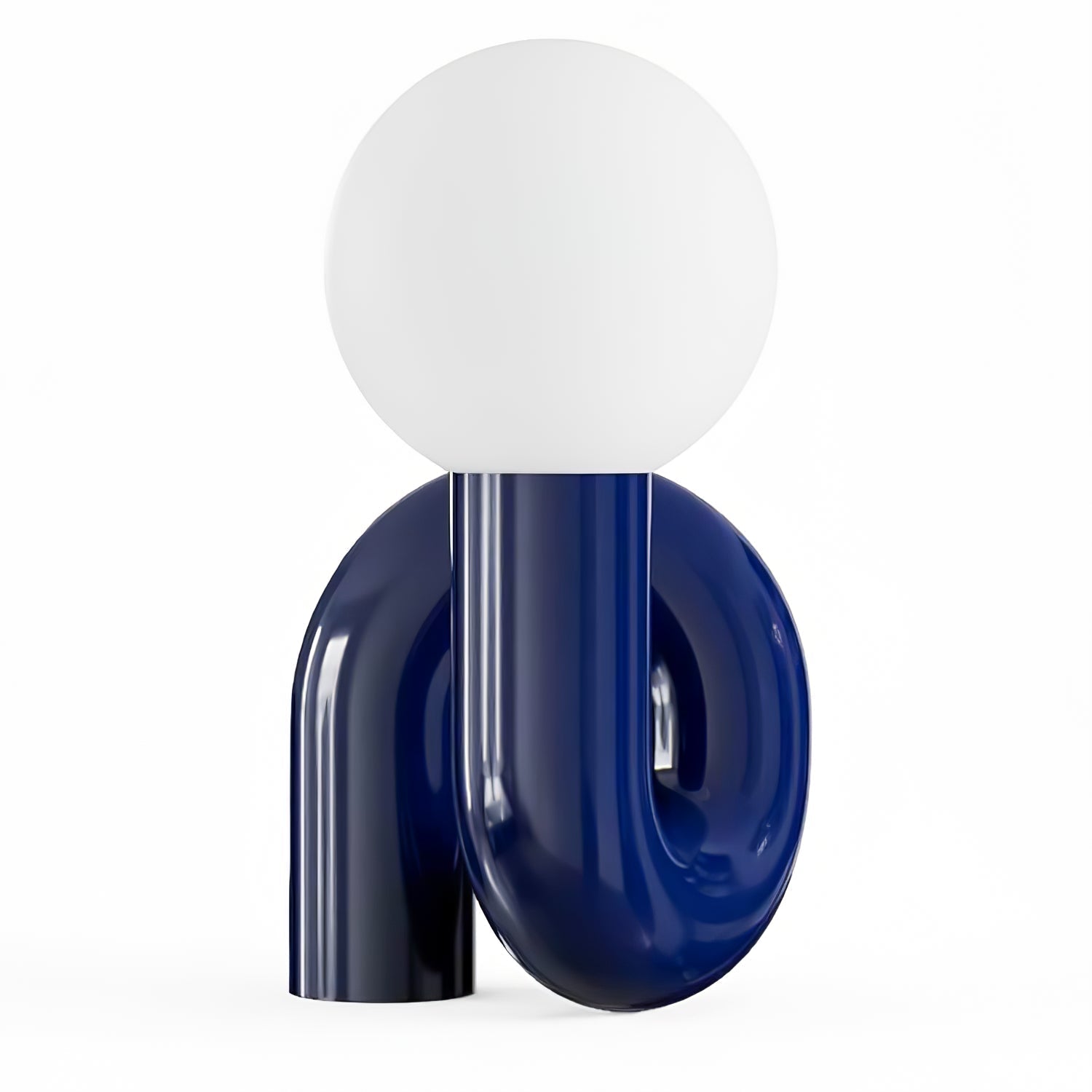 Table Lamp Playful N Shape All White - Letslighting