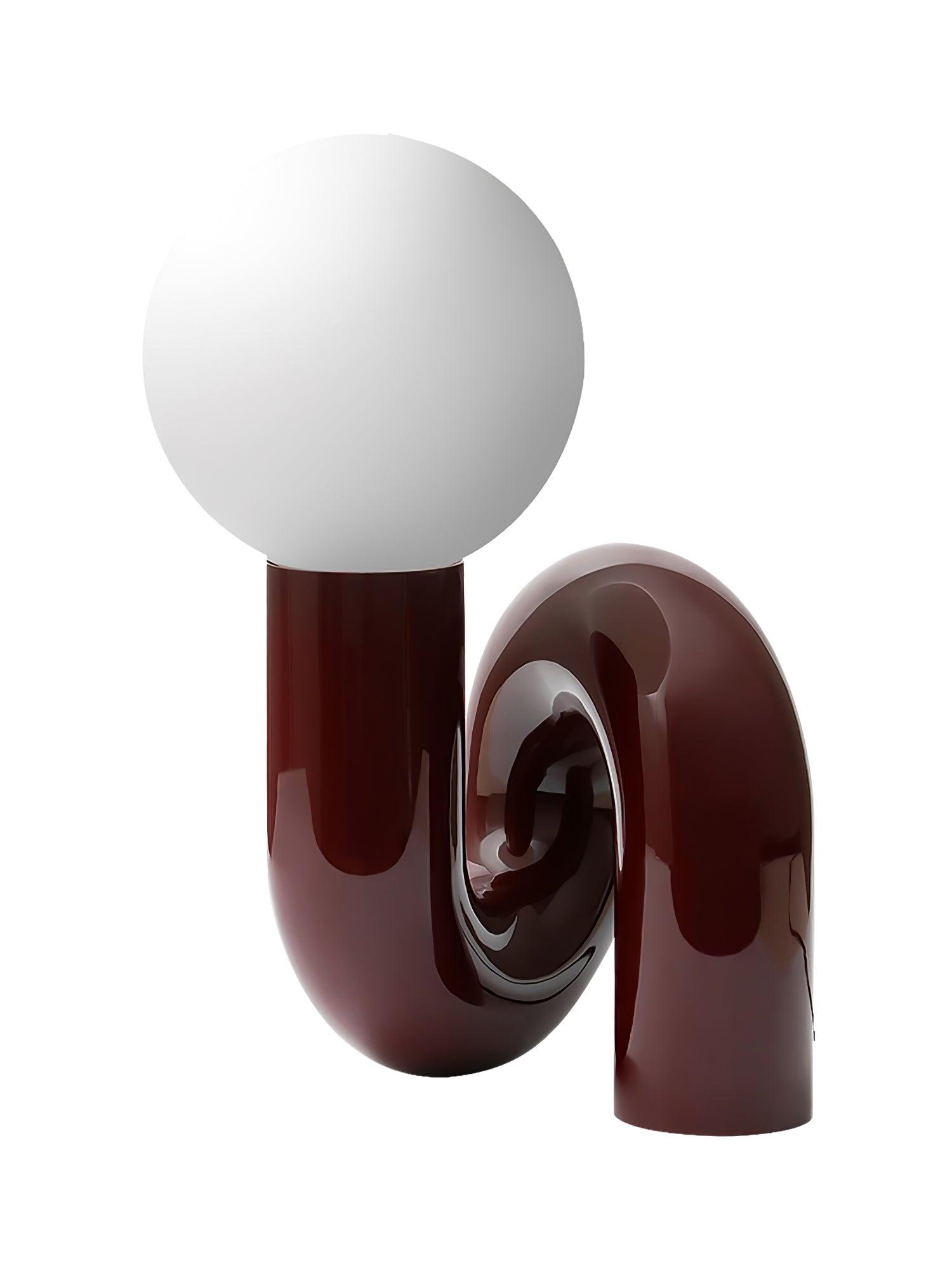 Table Lamp Playful N Shape All White - Letslighting