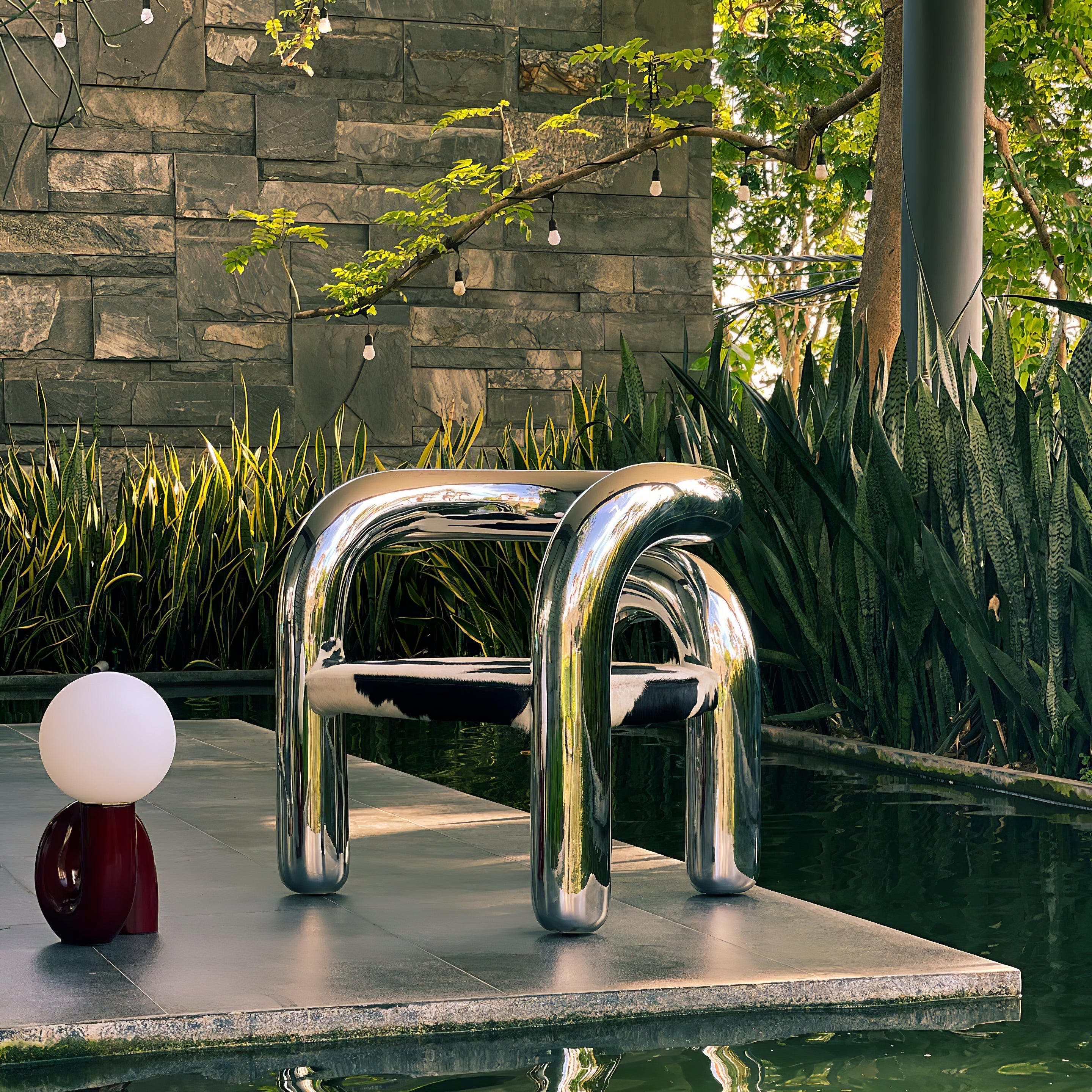 Table Lamp Playful N Shape All White - Letslighting