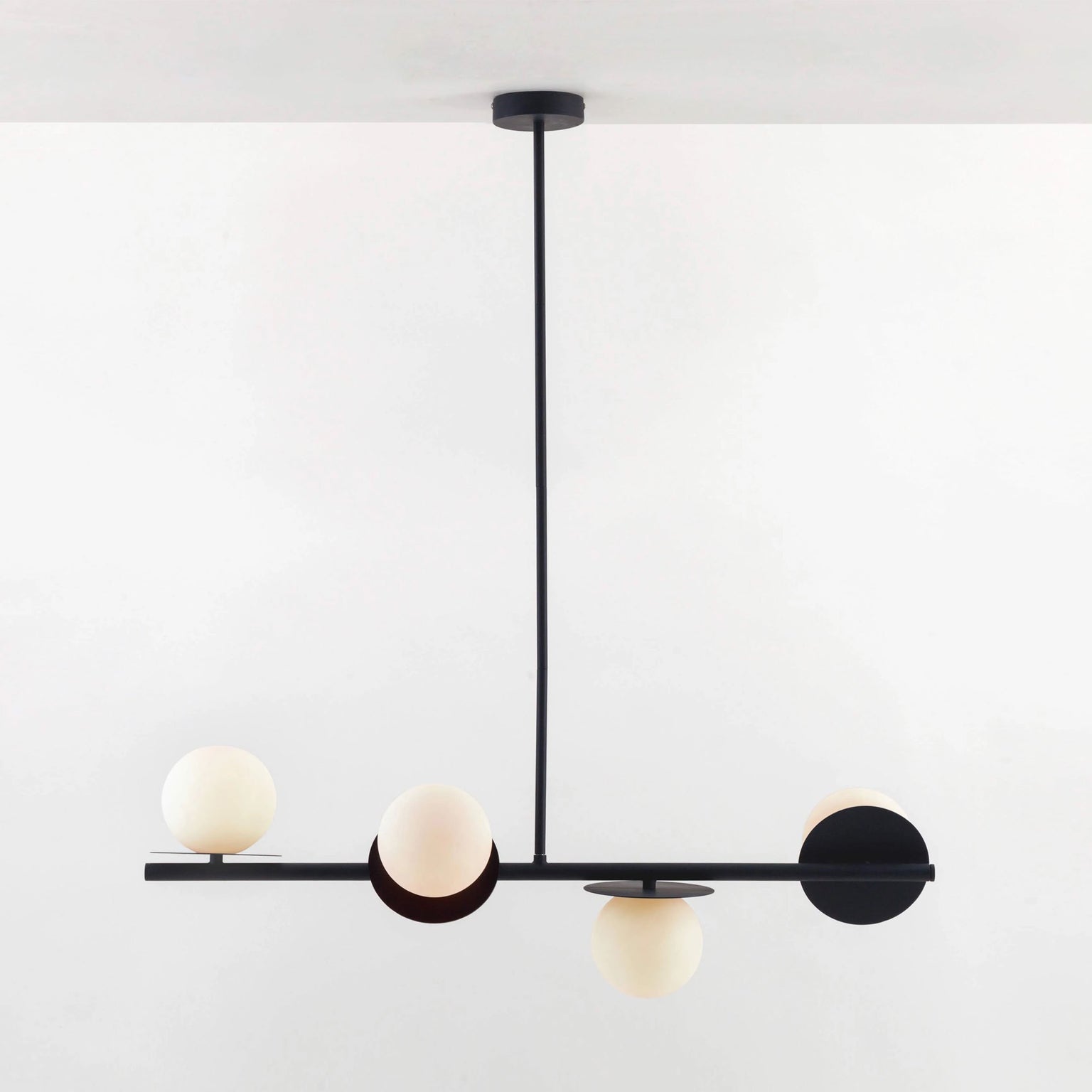 Evvararis Modern Minimalist Brass Glass Chandelier - Letslighting