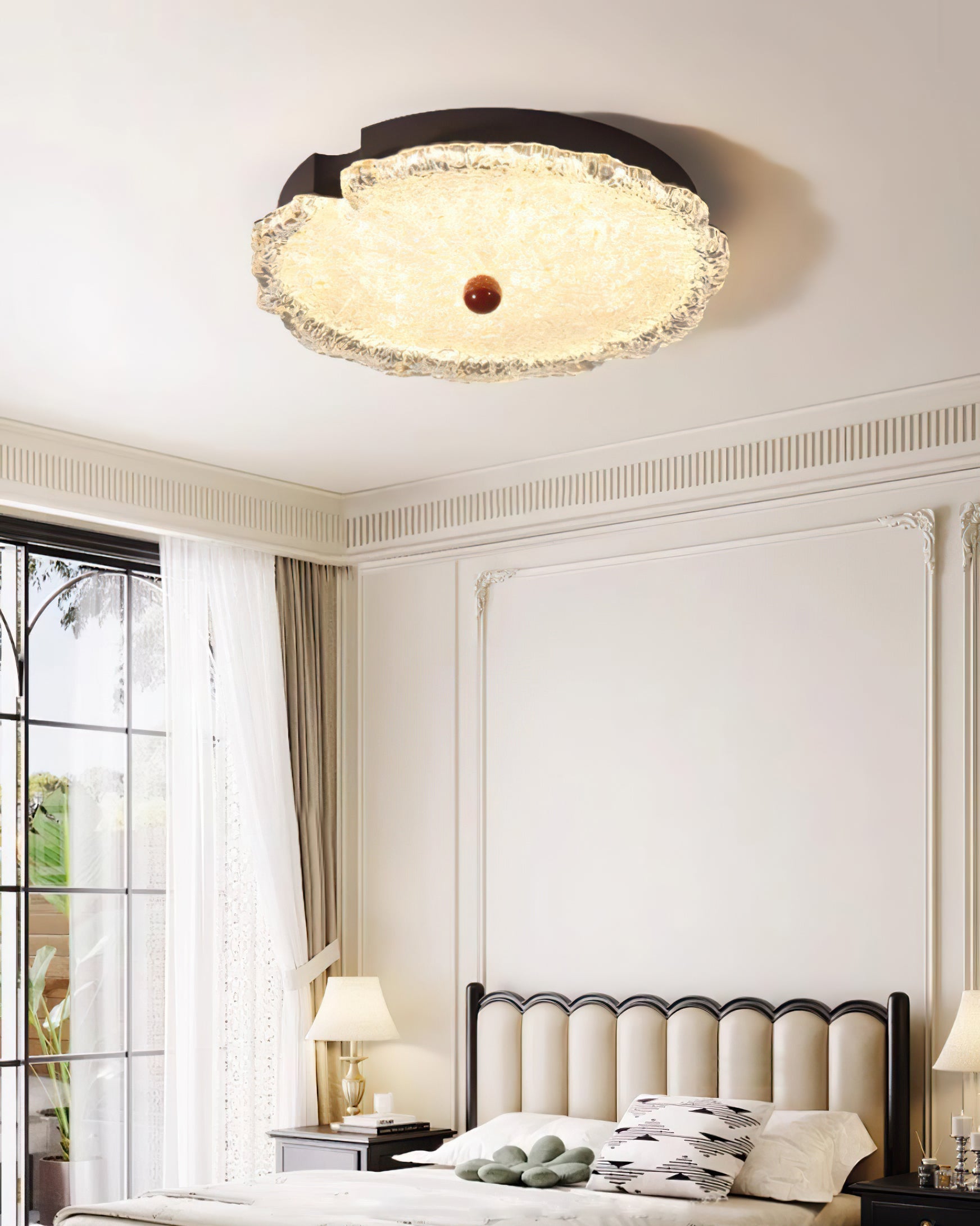 Gialo Textured Glass Ceiling Light - Letslighting