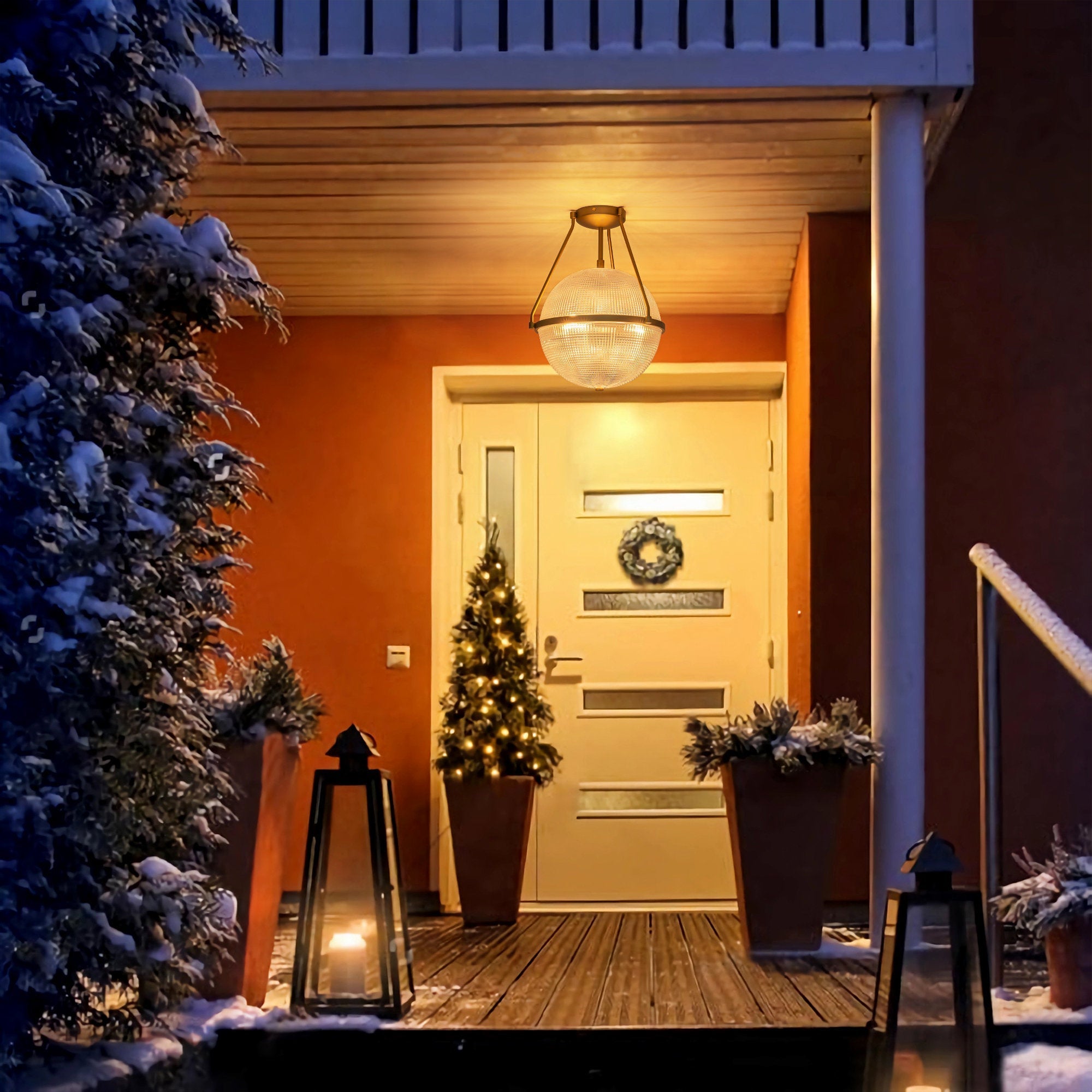 Atale Modern Minimalist Glass Ceiling Lamp - Letslighting