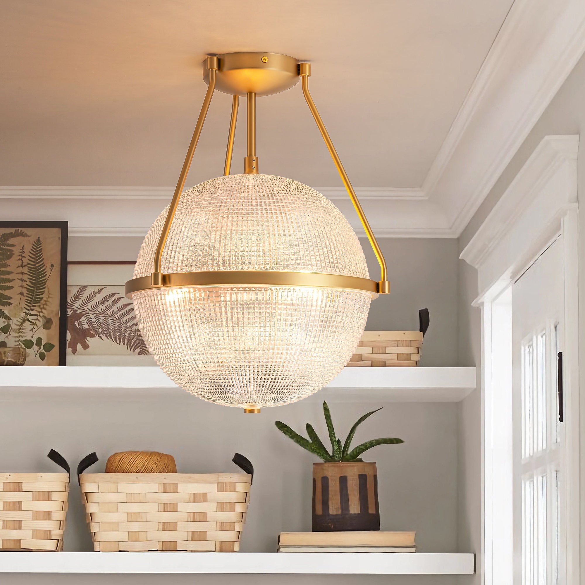 Atale Modern Minimalist Glass Ceiling Lamp - Letslighting