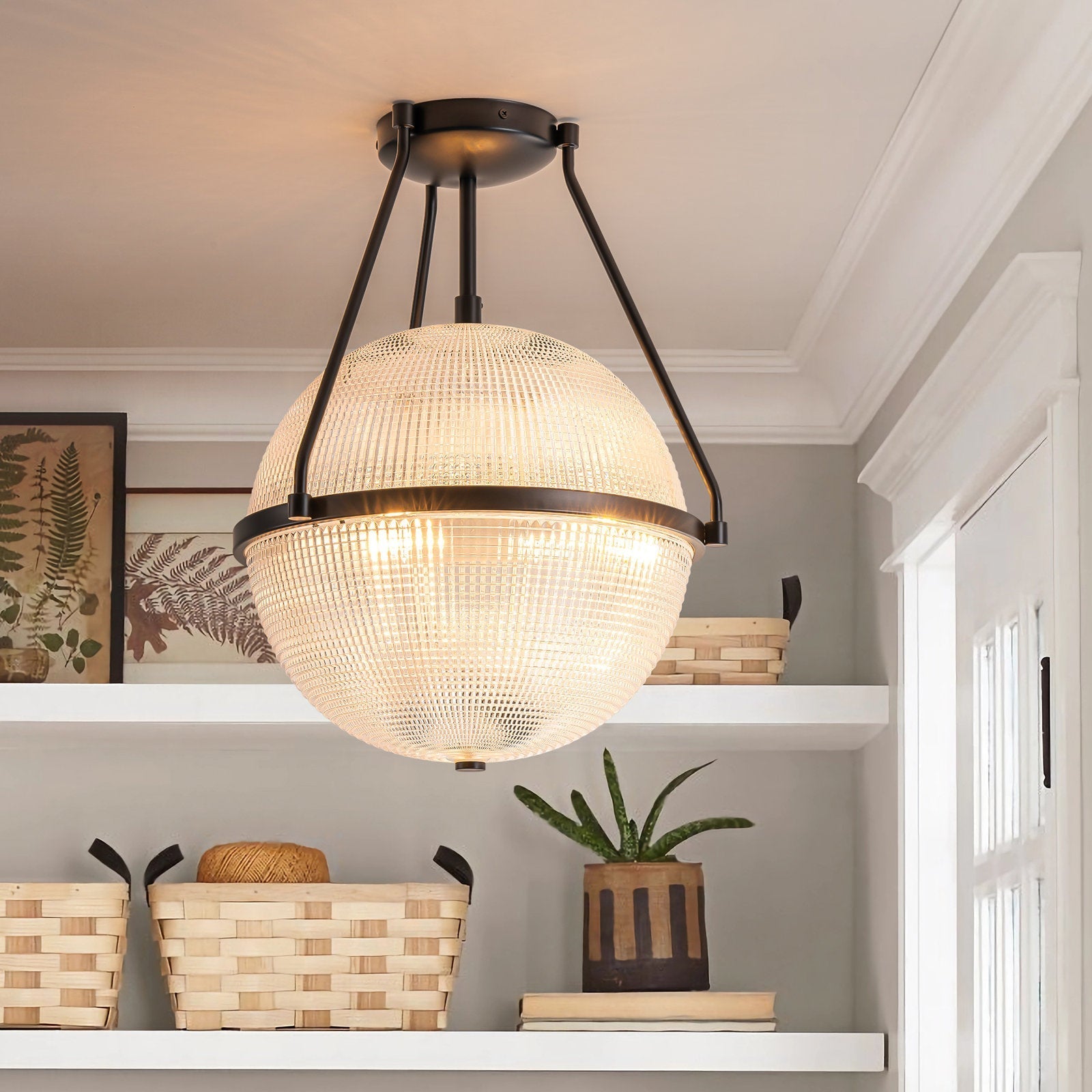 Atale Modern Minimalist Glass Ceiling Lamp - Letslighting