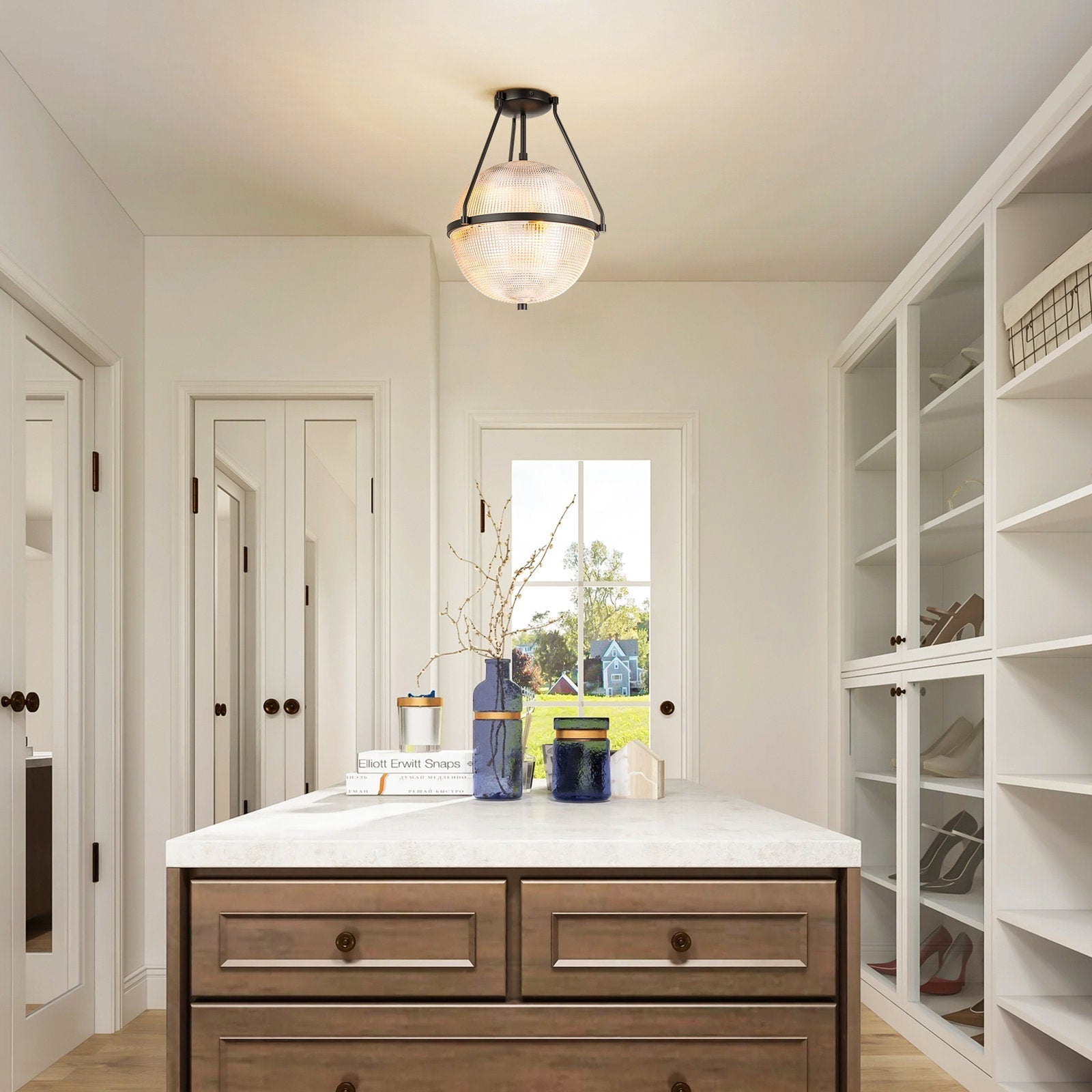 Atale Modern Minimalist Glass Ceiling Lamp - Letslighting