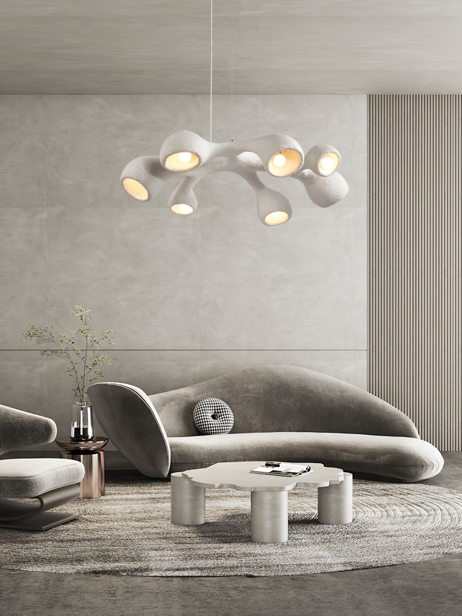 Wave Modern Polystyrene Pendant Light - Letslighting