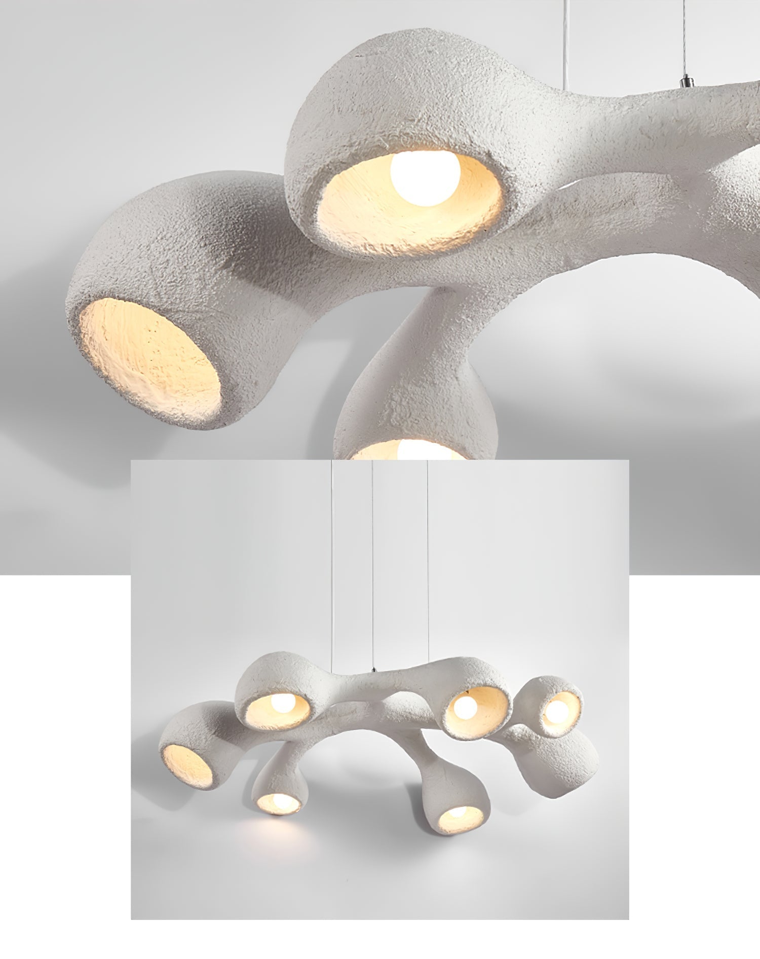 Wave Modern Polystyrene Pendant Light - Letslighting