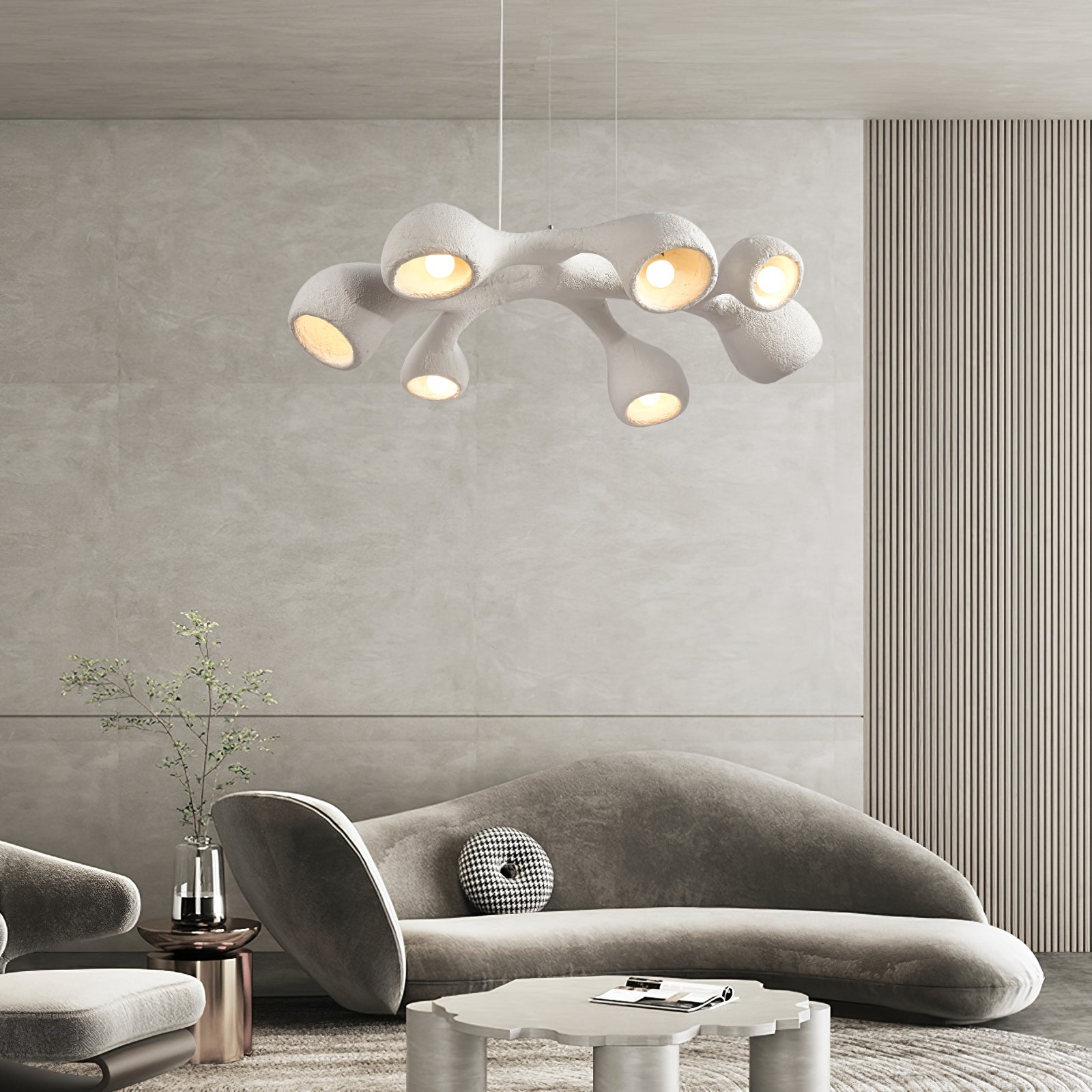 Wave Modern Polystyrene Pendant Light - Letslighting