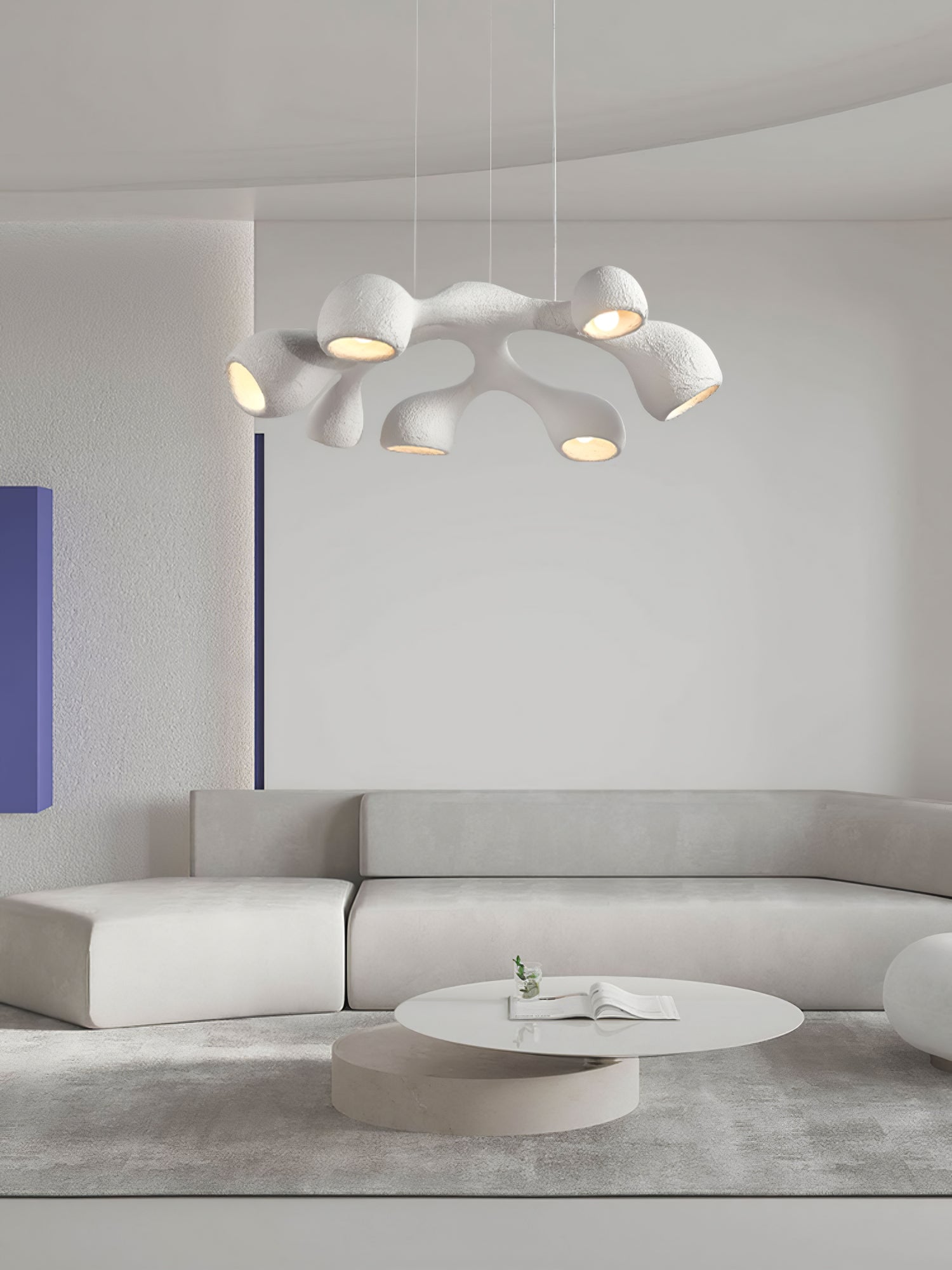 Wave Modern Polystyrene Pendant Light - Letslighting