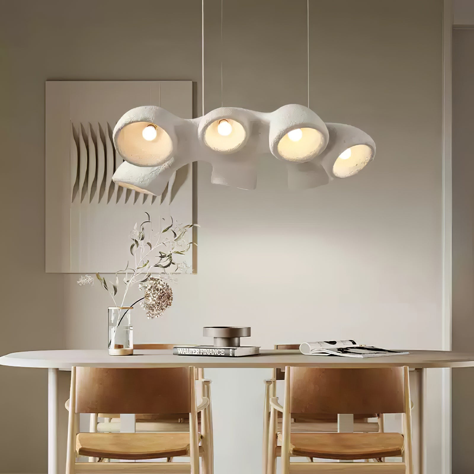 Wave Modern Polystyrene Pendant Light - Letslighting