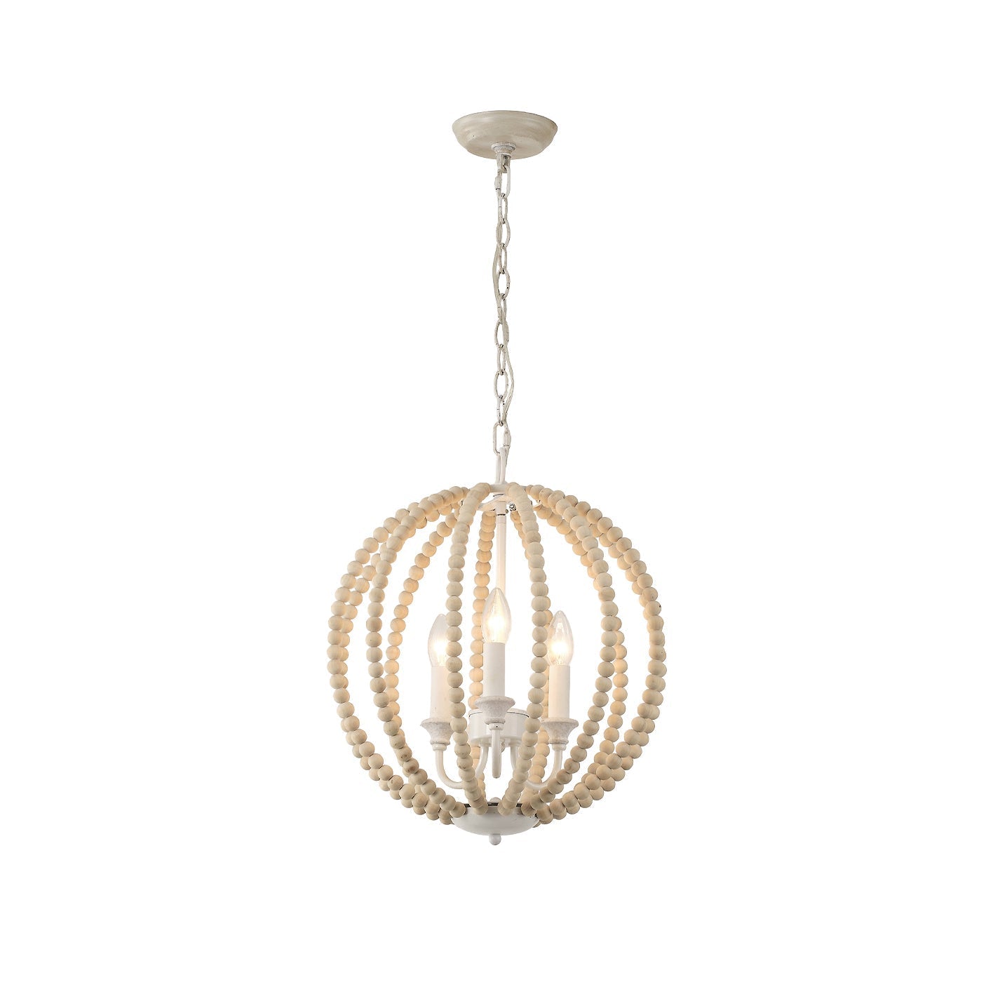 Vanoren Modern Minimalist Beaded Wooden Pendant Lamp - Letslighting