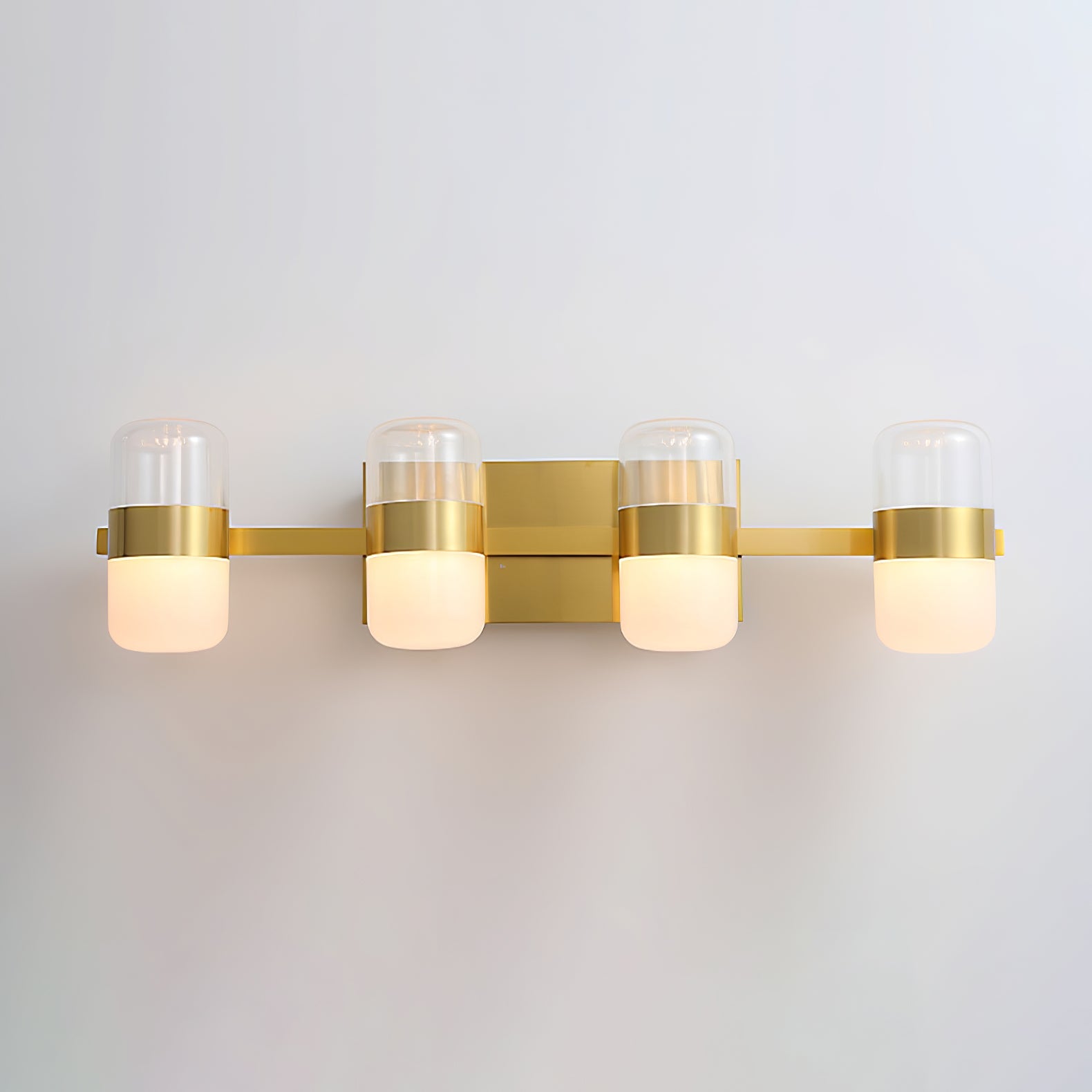 Nichols Wall Lamp Frosted Acrylic Shades For Vanity Lighting - Letslighting
