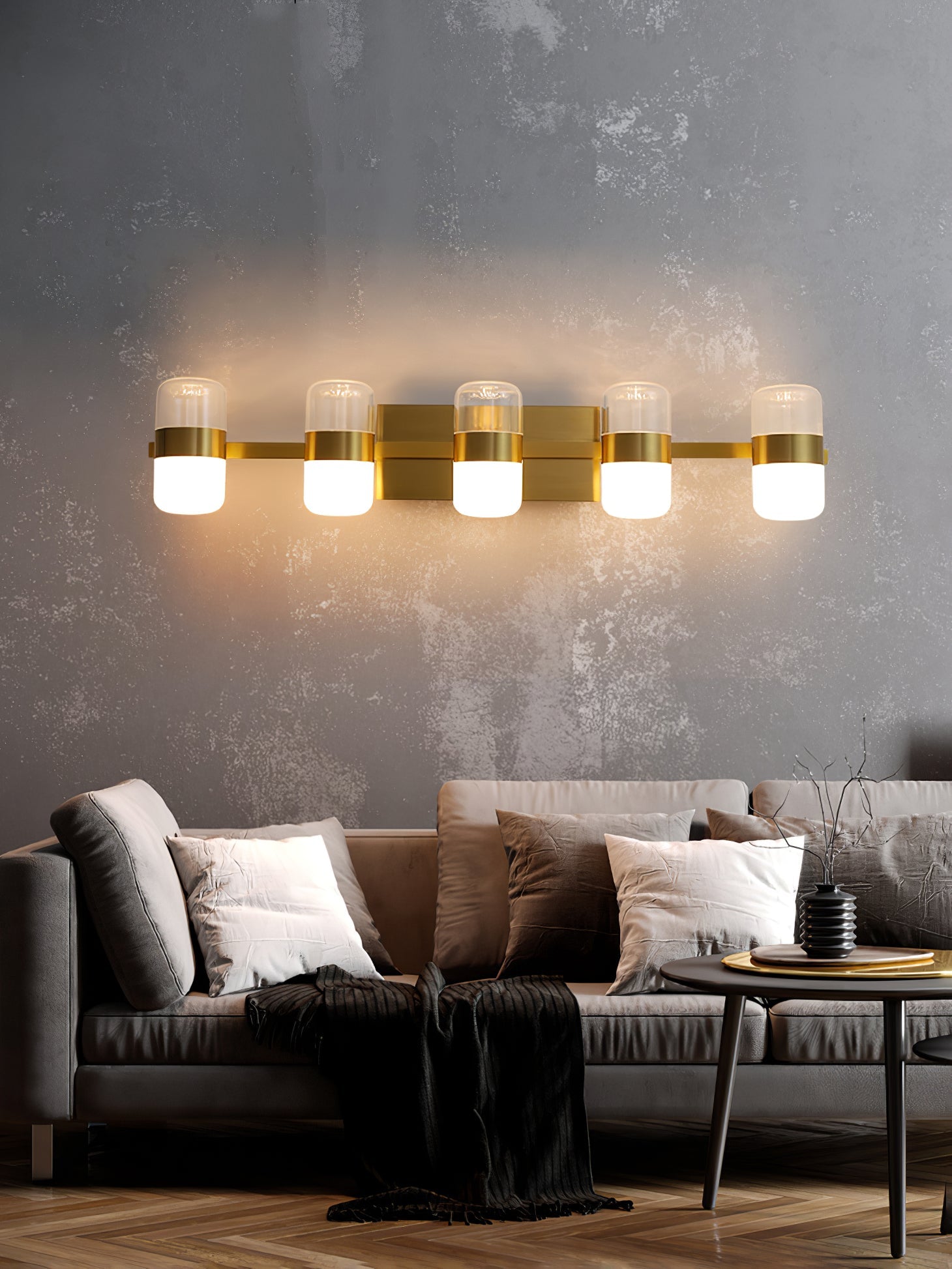 Nichols Wall Lamp Frosted Acrylic Shades For Vanity Lighting - Letslighting
