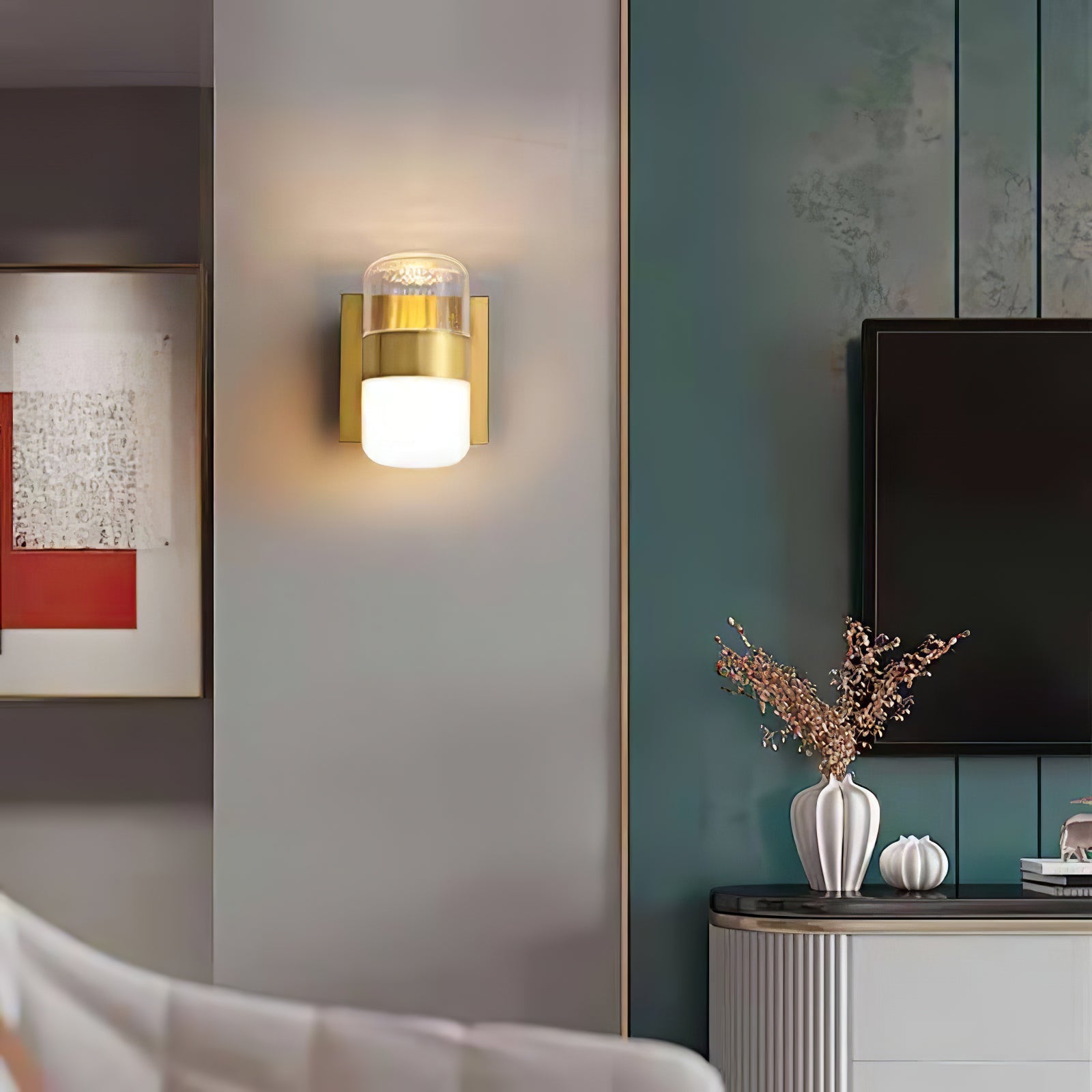 Nichols Wall Lamp Frosted Acrylic Shades For Vanity Lighting - Letslighting
