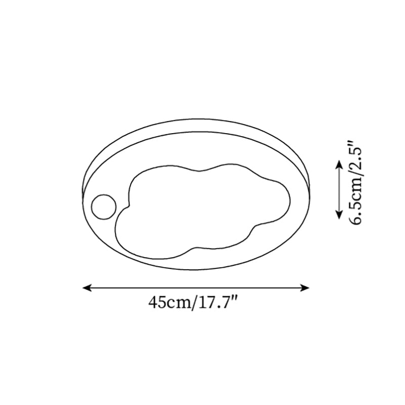 Niera Ceiling Light Cloud Shape Minimalist - Letslighting