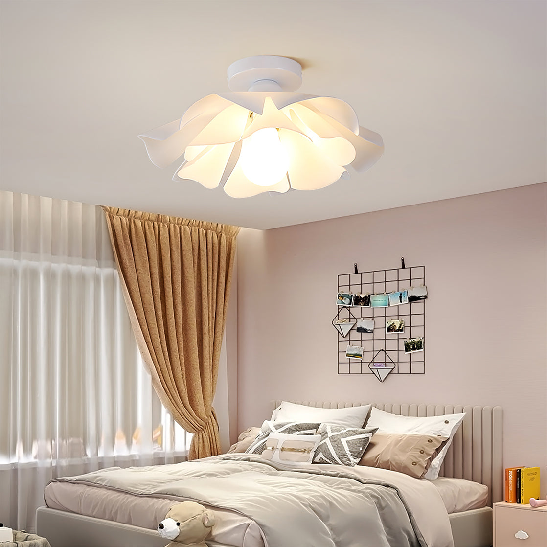 Nightbloom Ceiling Lamp Floral Acrylic Design For Bedroom - Letslighting