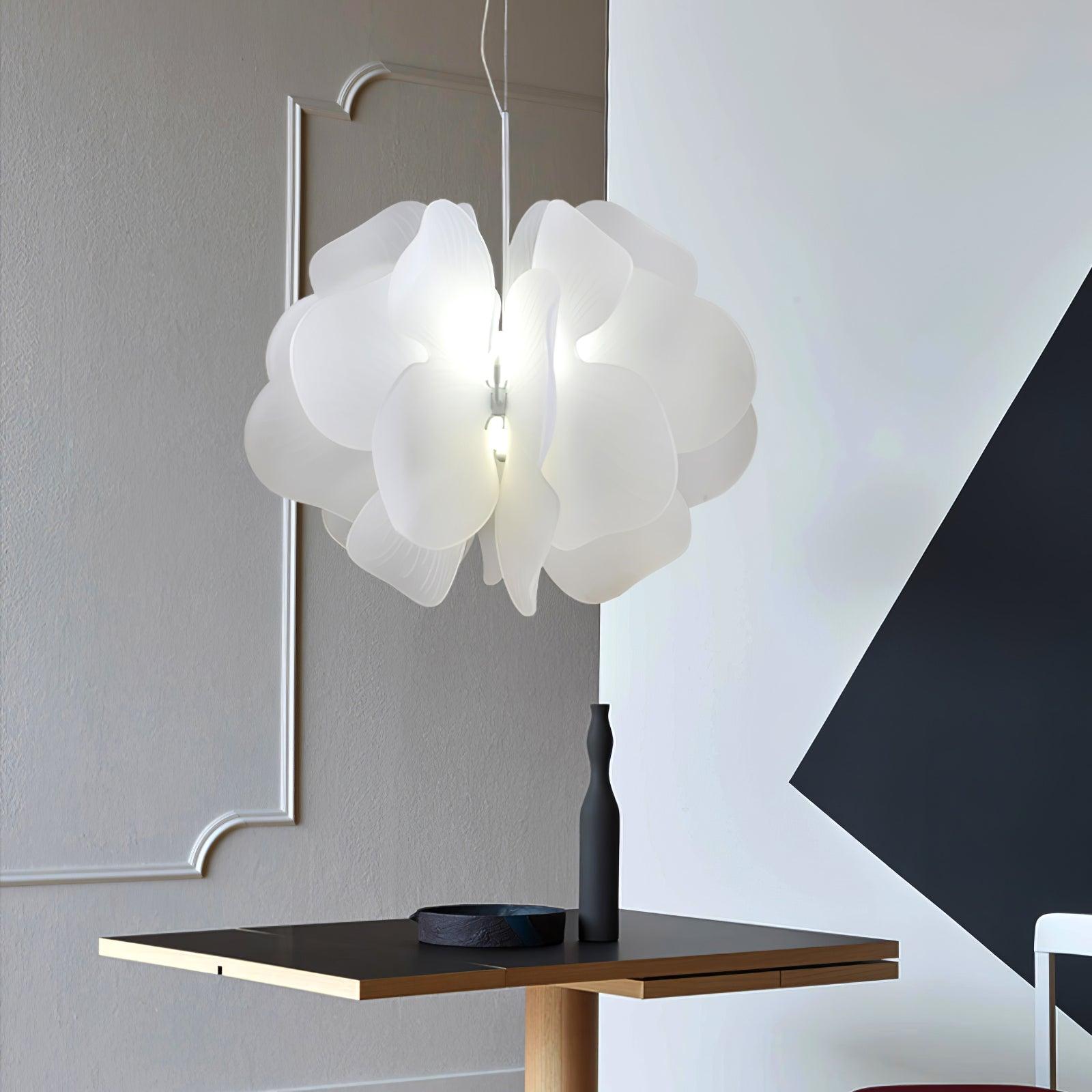 Lustra Pendant Light Plastic Floral - Letslighting