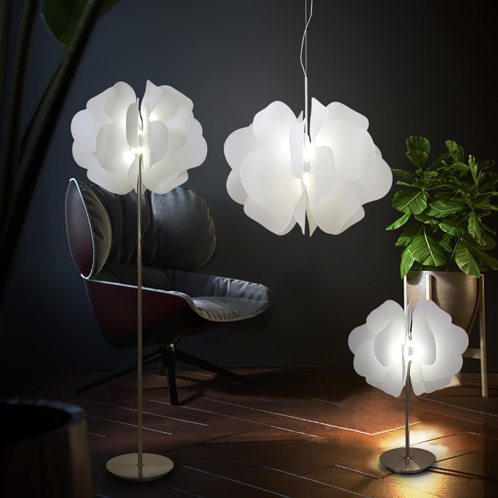 Lustra Pendant Light Plastic Floral - Letslighting