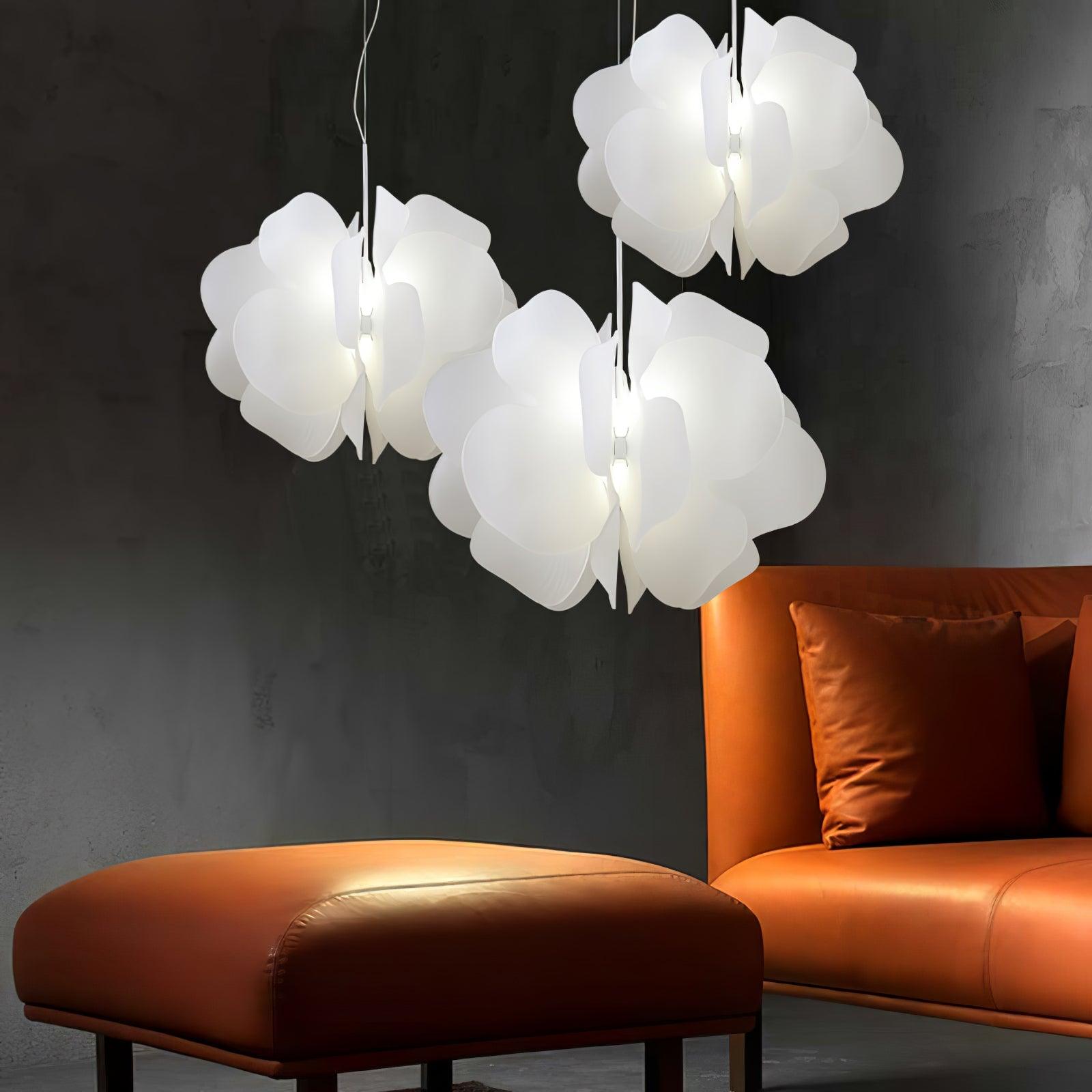 Lustra Pendant Light Plastic Floral - Letslighting