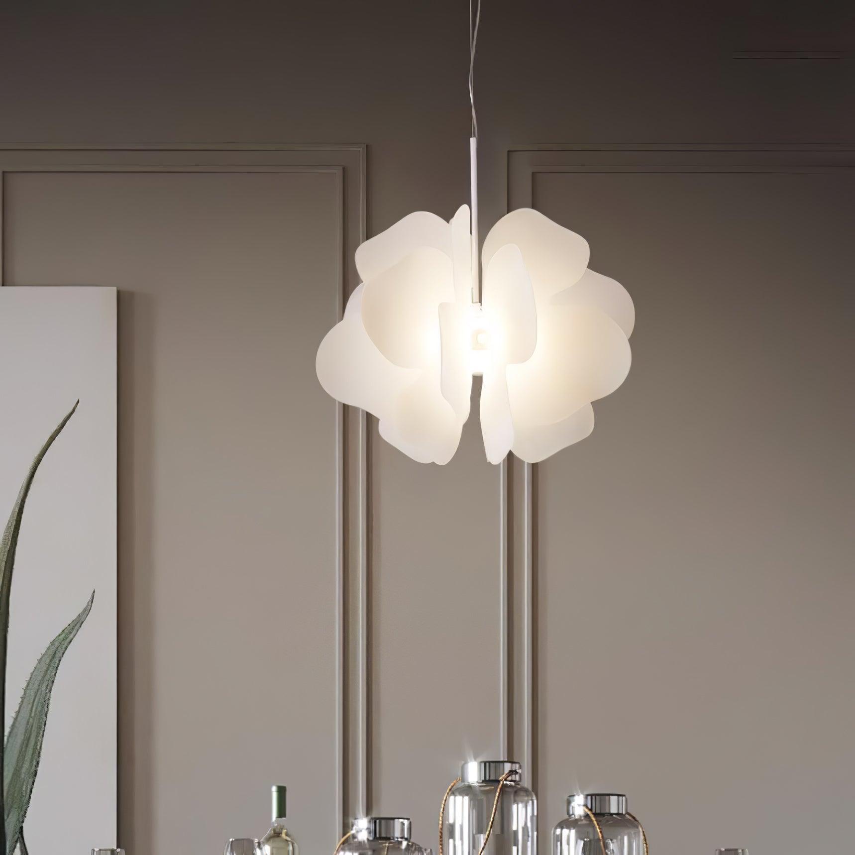 Lustra Pendant Light Plastic Floral - Letslighting