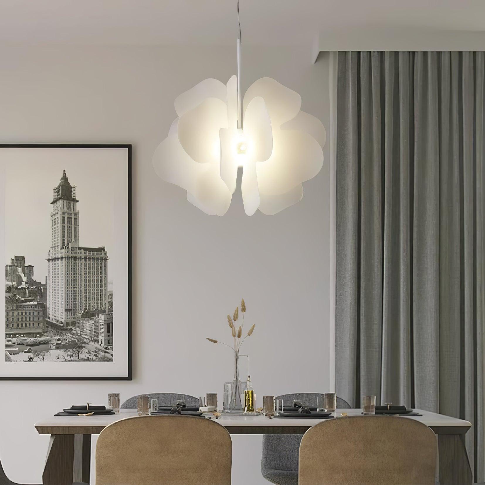 Lustra Pendant Light Plastic Floral - Letslighting