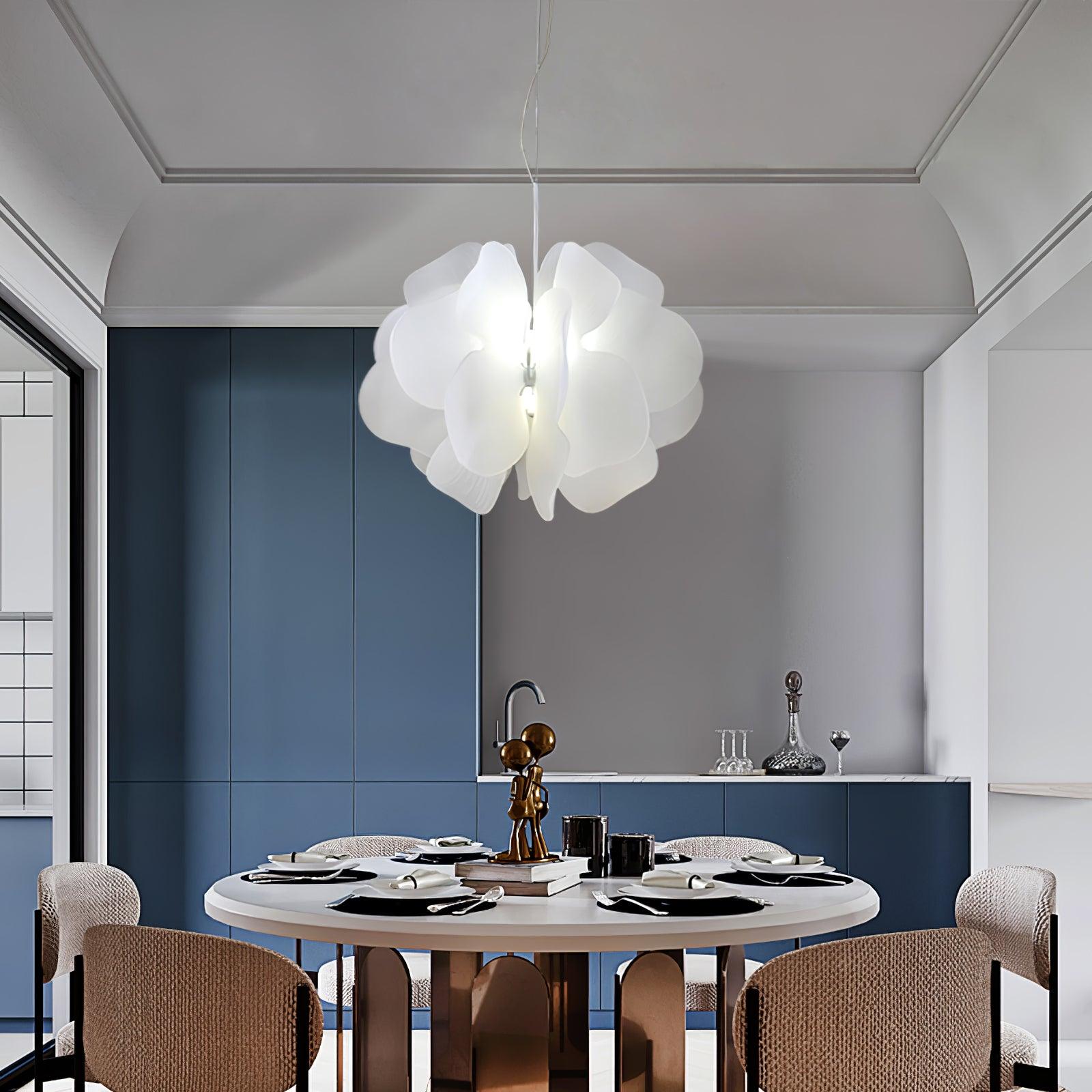 Lustra Pendant Light Plastic Floral - Letslighting
