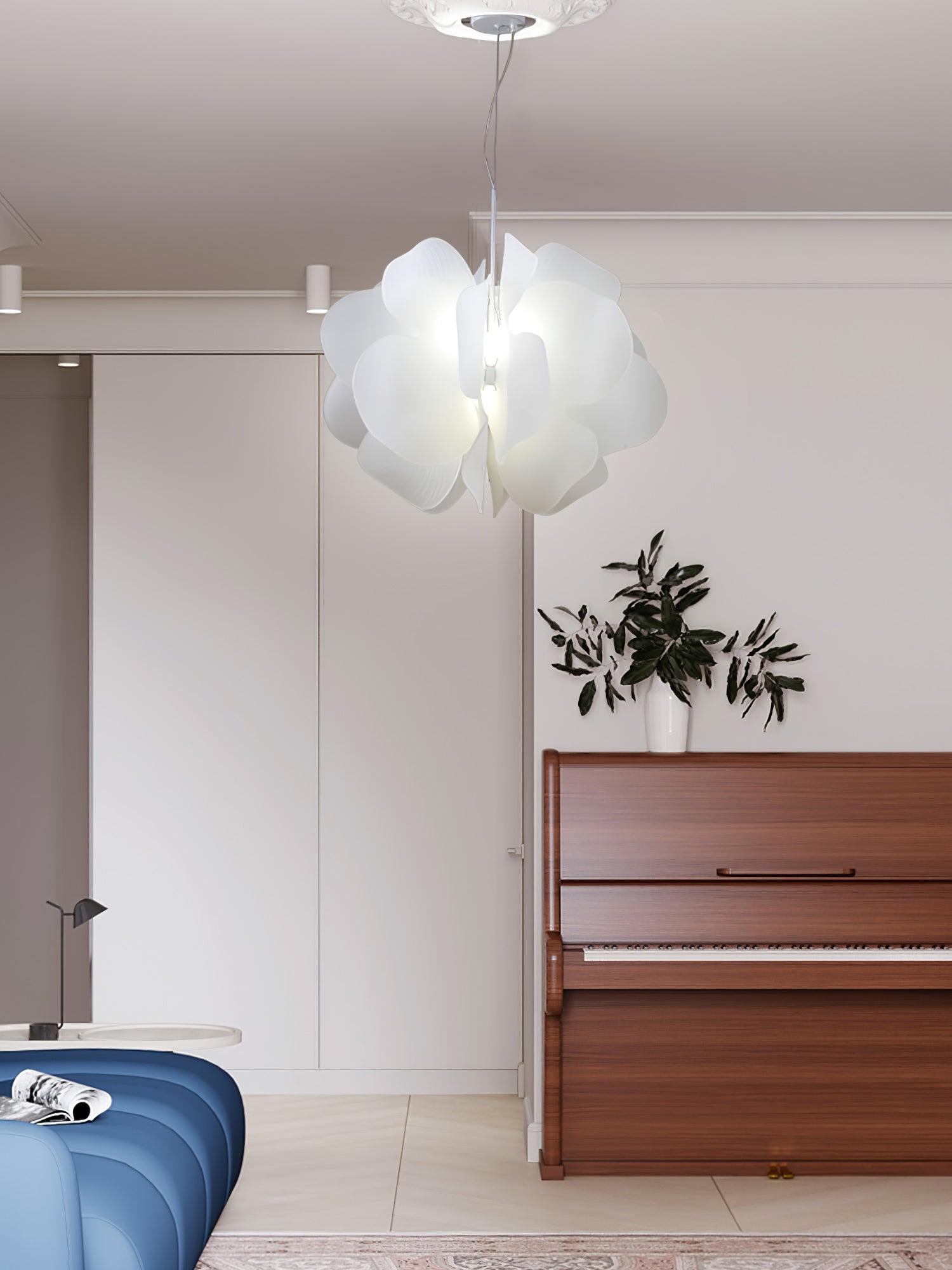Lustra Pendant Light Plastic Floral - Letslighting